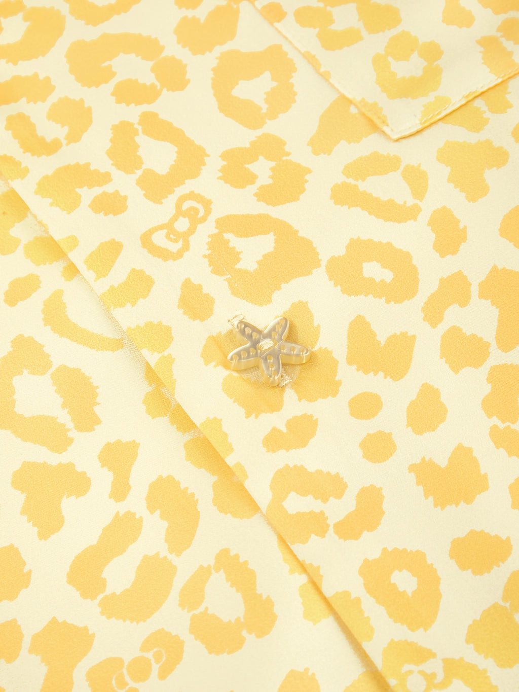 "Dear Daniel" Satin Loungewear Set Short Sleeve & Shorts – Sunbeam Leopard