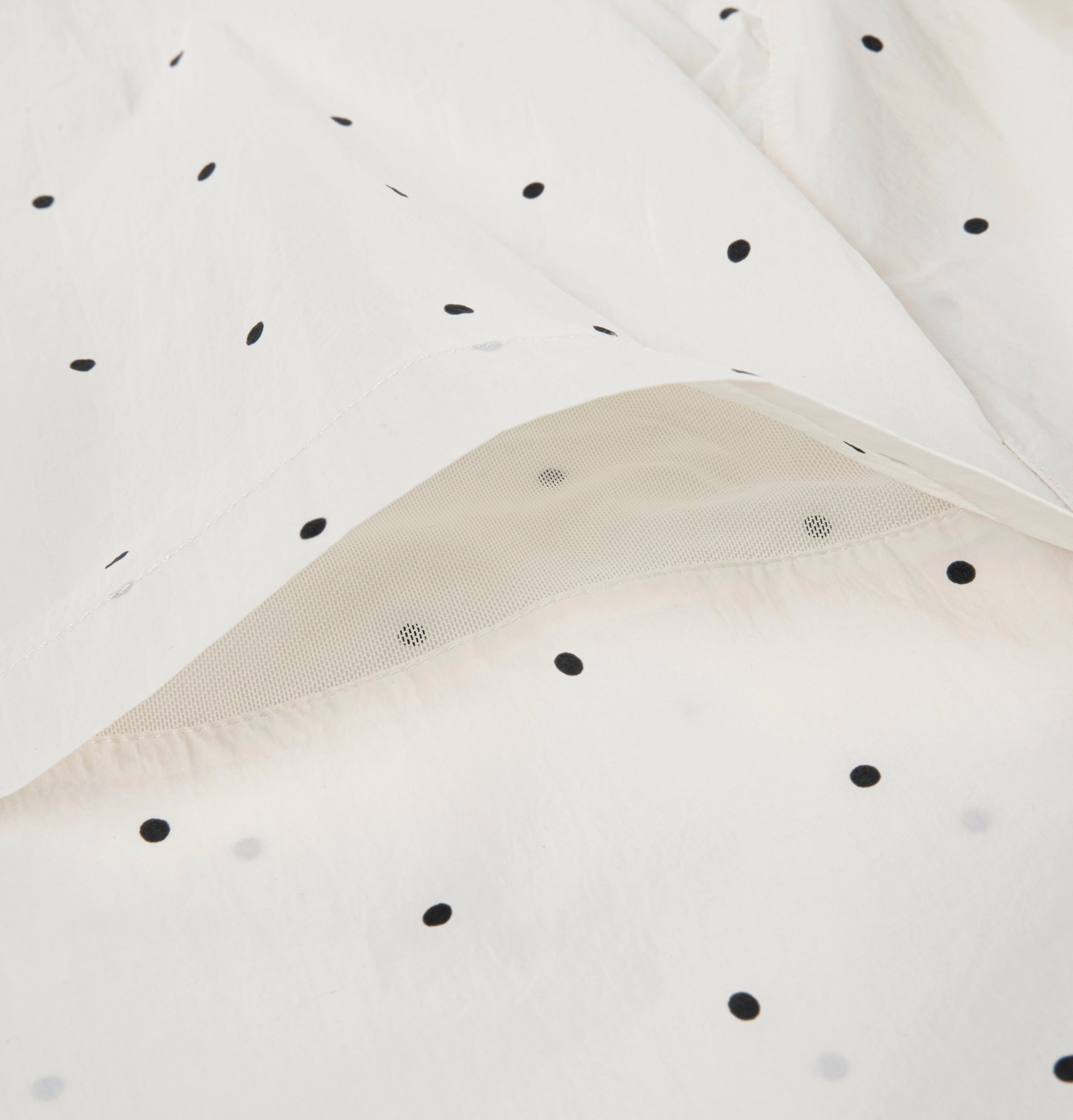 Panda PomPom Sun-pretective Outdoor Jacket White Polka Dot