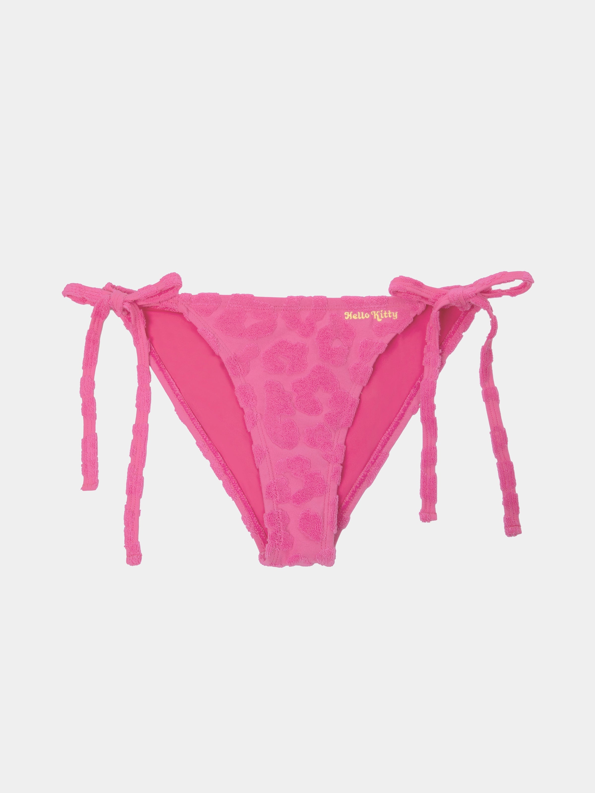 "Hello Kitty" Terry Bikini Set – Hot Pink Leopard