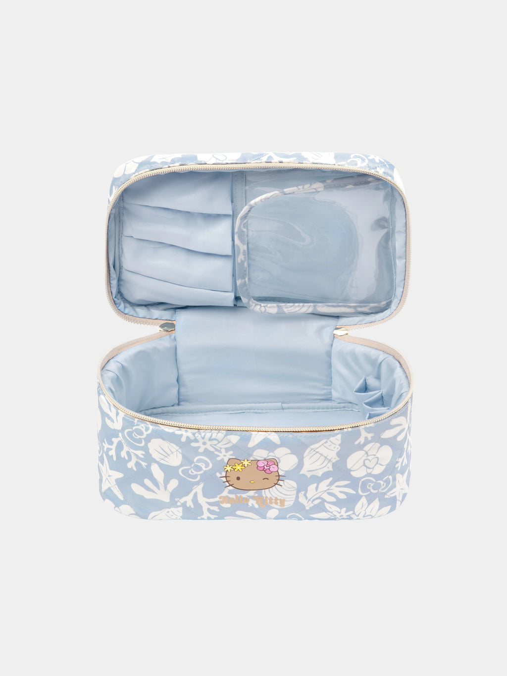 "Hello Kitty" Cosmetic Bag – Breezy Blue – Medium