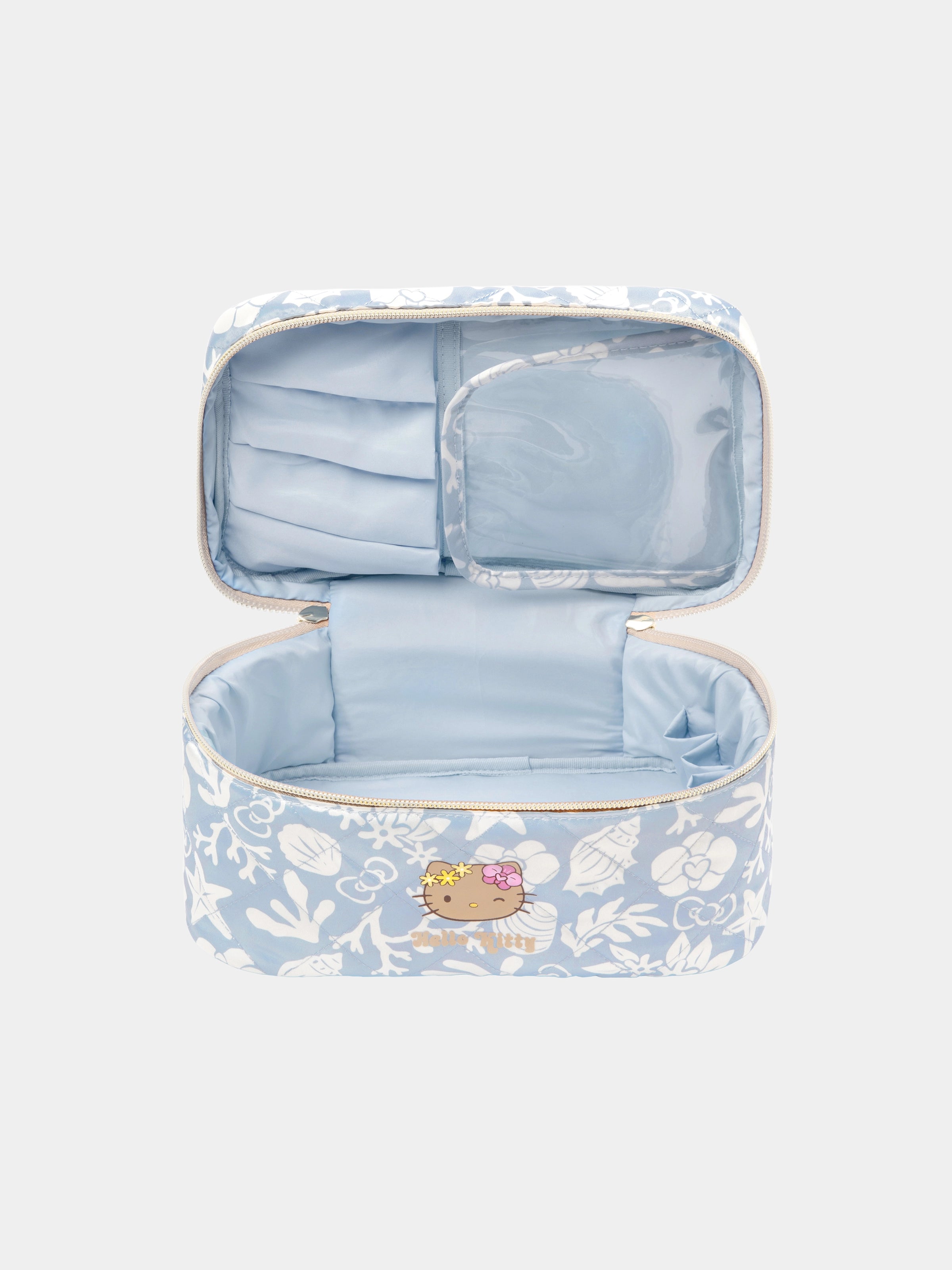 "Hello Kitty" Cosmetic Bag – Breezy Blue – Medium