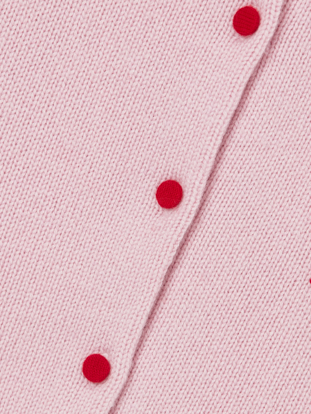"Hello Kitty" Wool Cashmere Blend Cardigan – Pink
