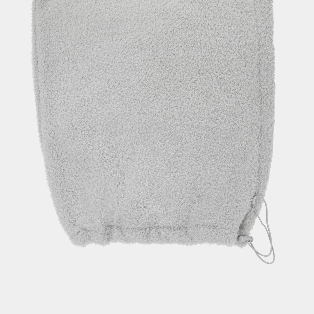 "Panda PomPom" Polar Fleece Oversize Loungewear Set – Gray