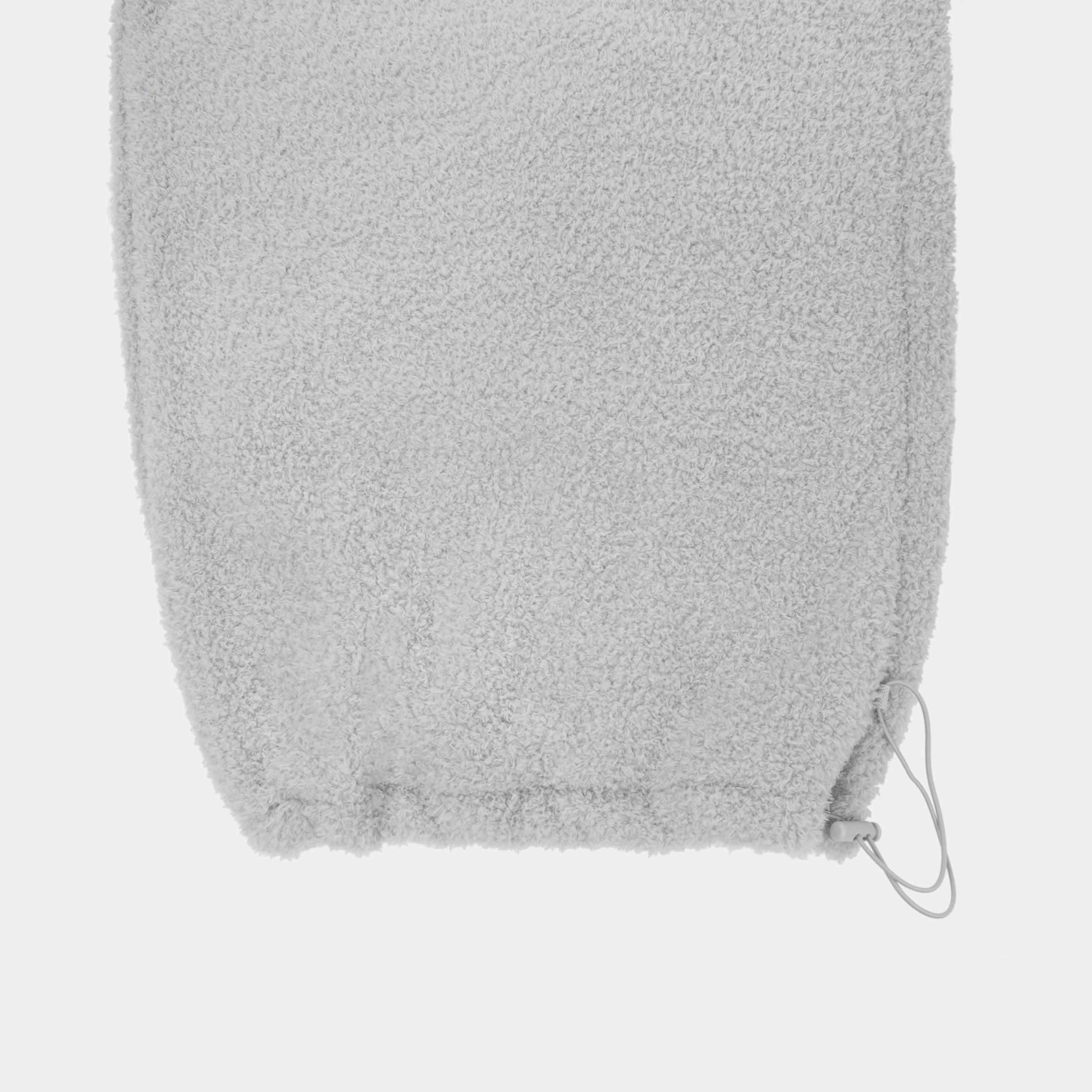 "Panda PomPom" Polar Fleece Oversize Loungewear Set – Gray