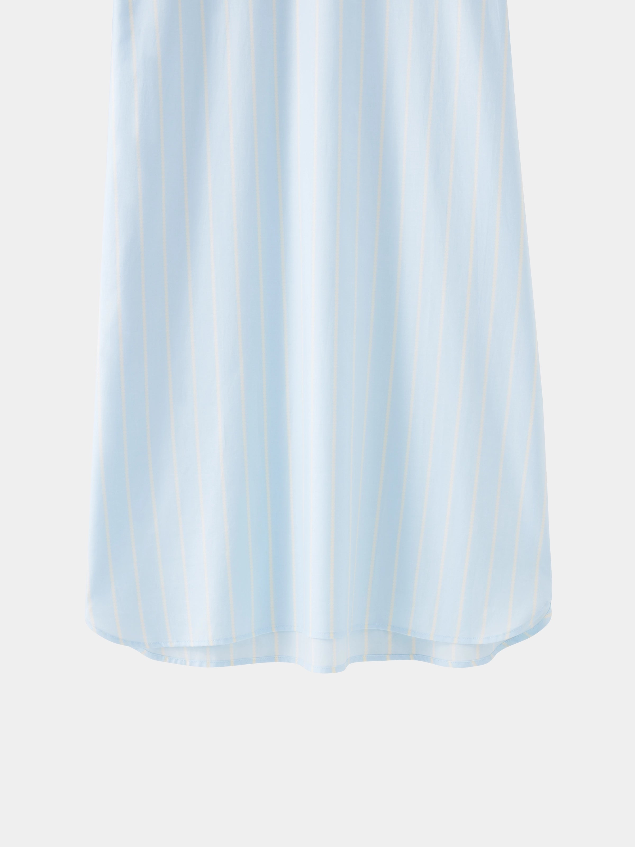 “Urban Jungle” Tencel Cotton Blend Short Sleeve Nightgown Water Blue