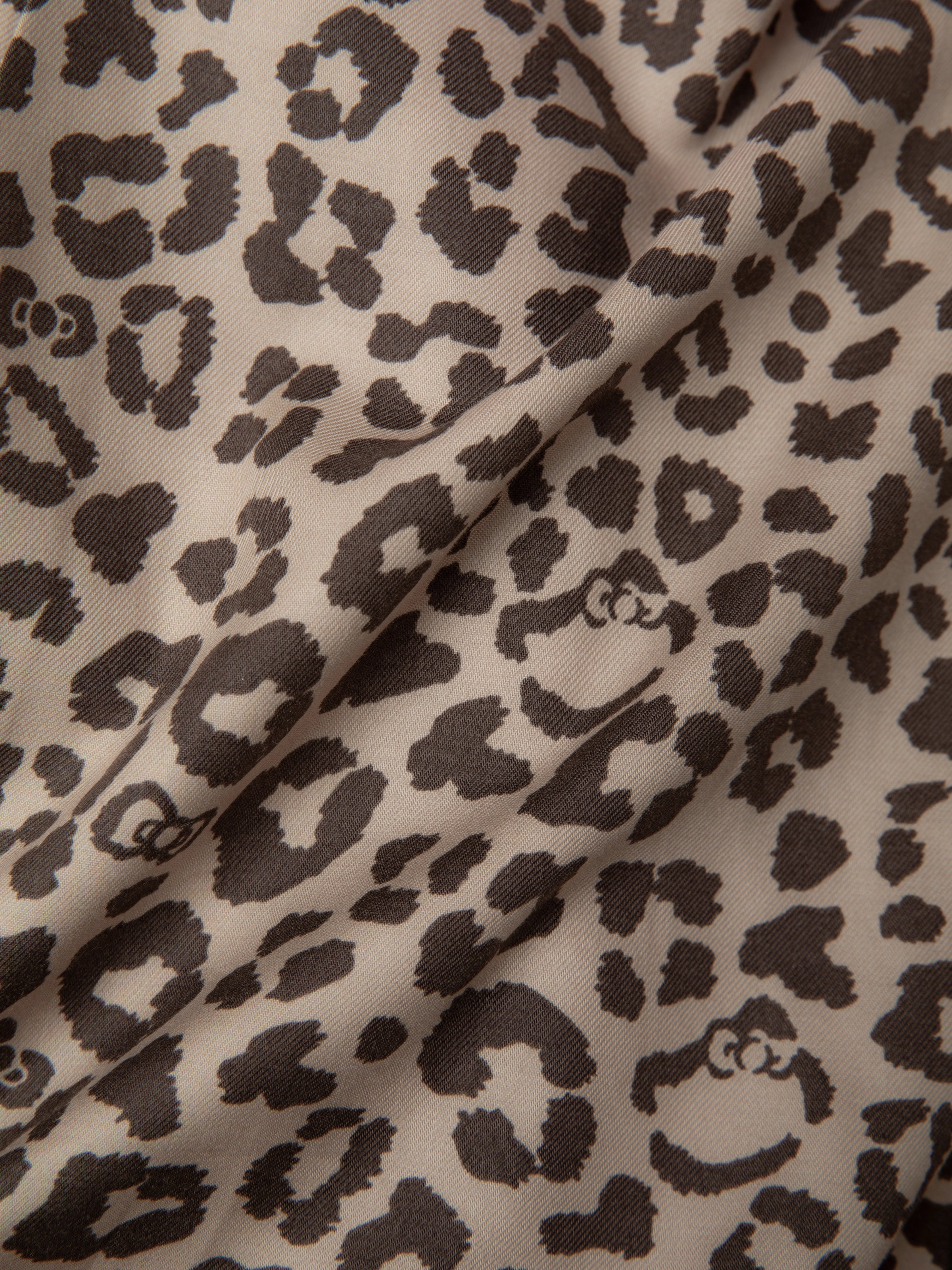 "Hello Kitty" Tencel Cotton Blend Short Sleeve Loungewear Set – Leopard