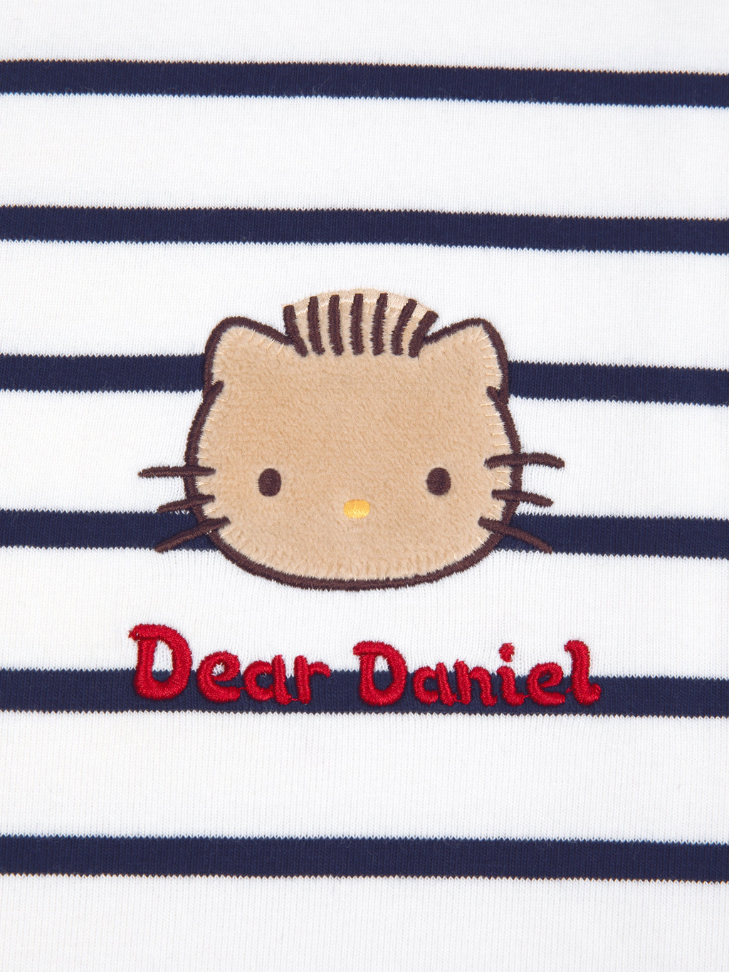 "Dear Daniel" Stretch Cotton Jersey Breton Stripe Loungewear Set Short Sleeve