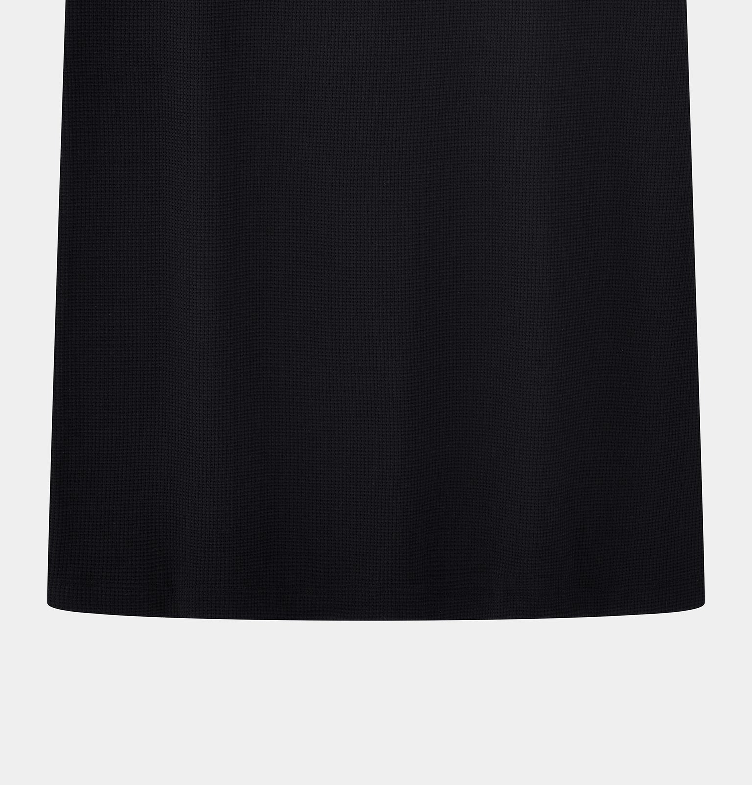 "Panda PomPom" Waffle Checks Nightgown – Black