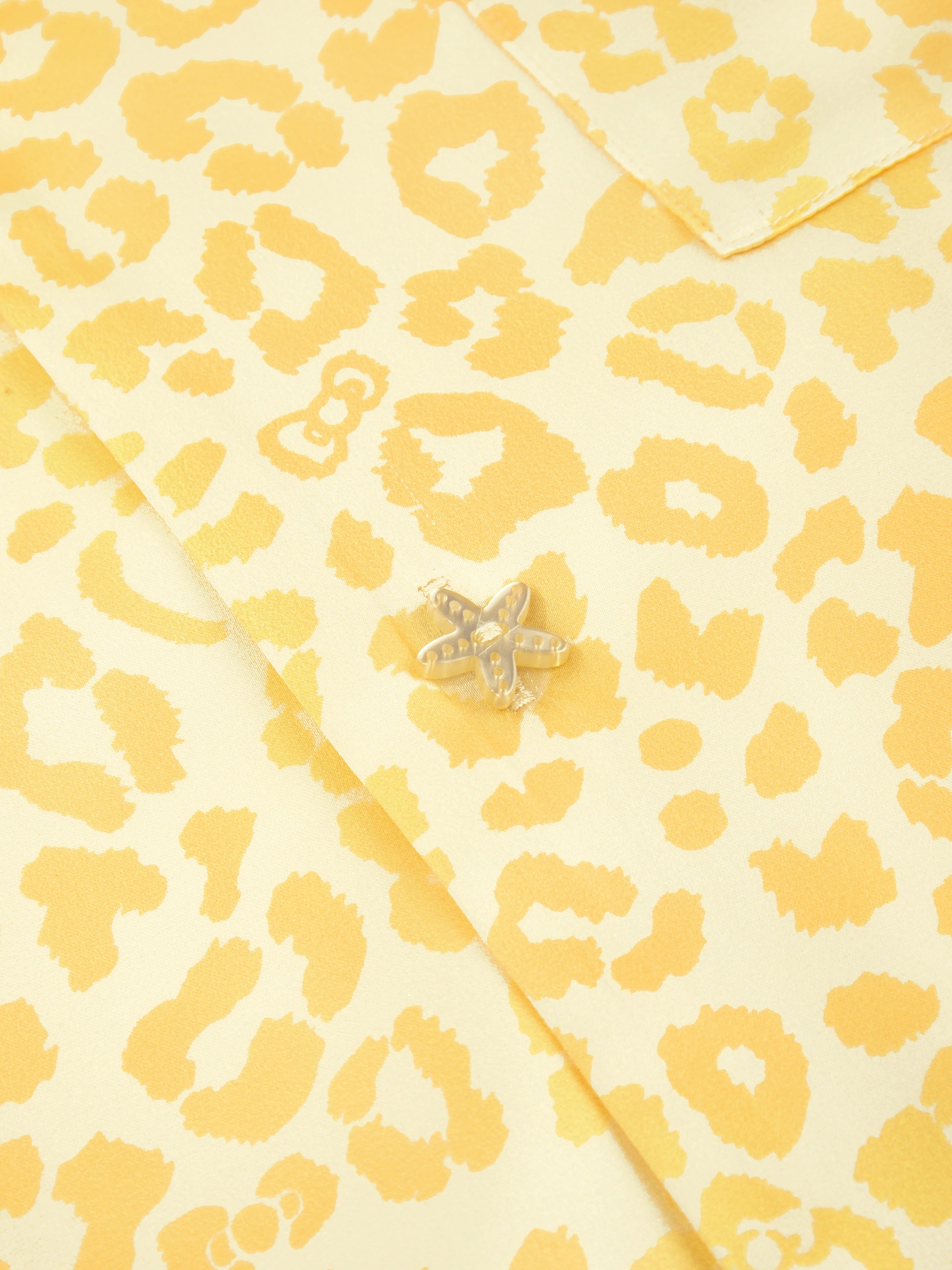 "Dear Daniel" Satin Loungewear Set Long Sleeve – Sunbeam Leopard