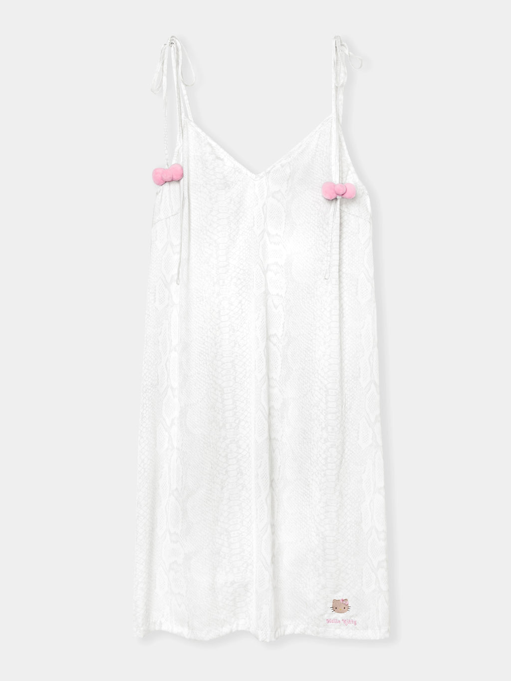 "Hello Kitty" Satin Slip Nightgown – Snake Print
