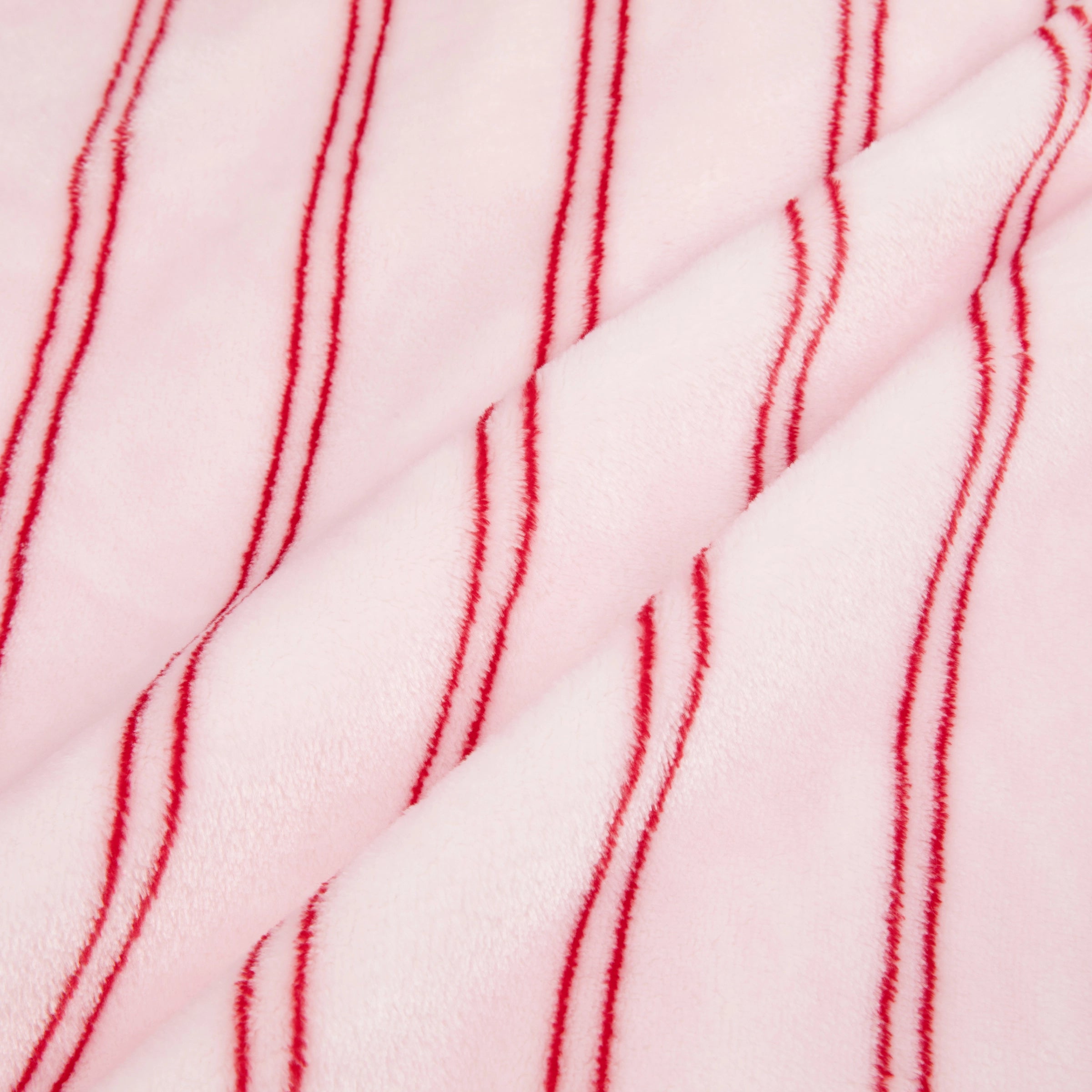 "Hello Kitty" Flannel Loungewear Set Pink Stripes