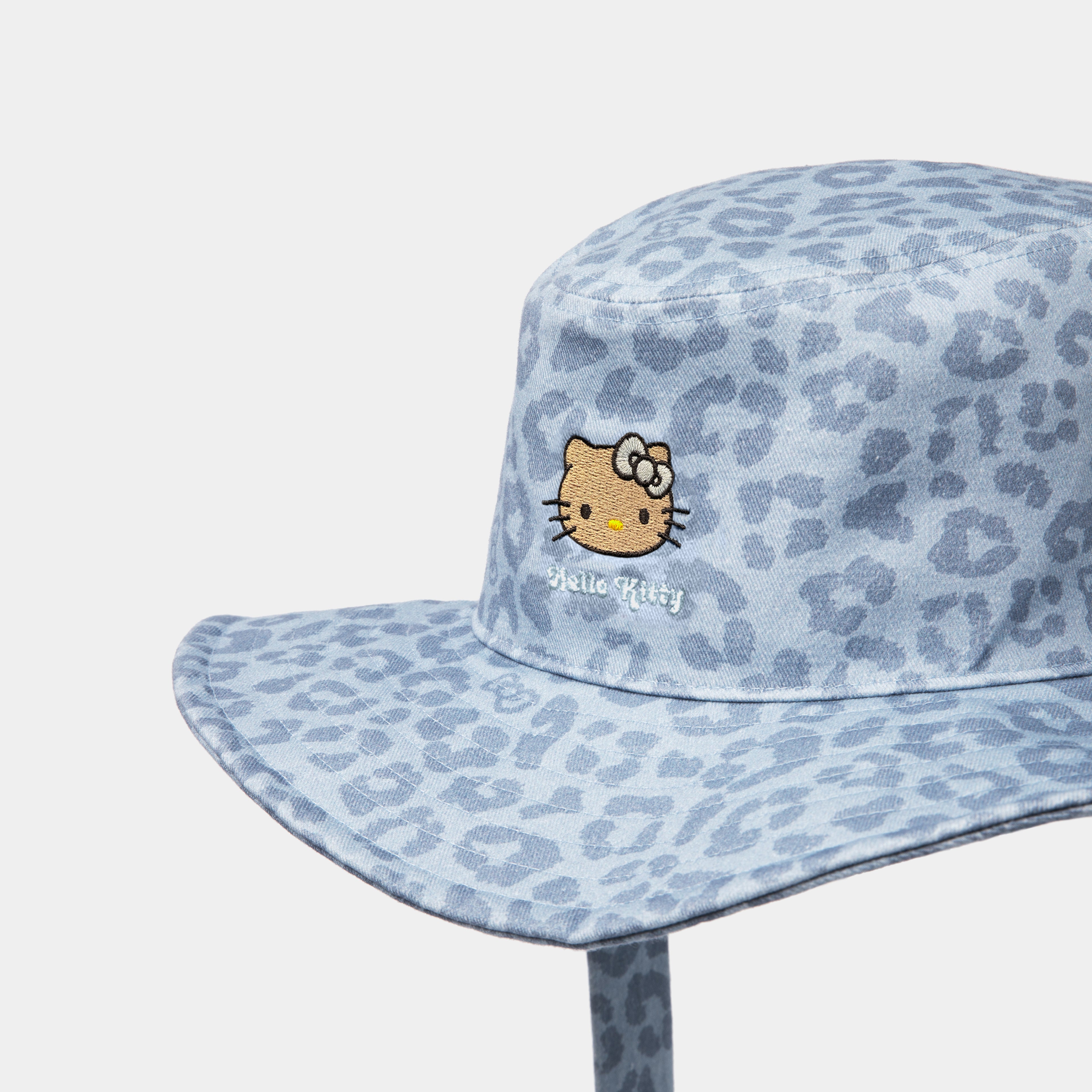 "Hello Kitty" Cowboy Cap – Denim Leopard