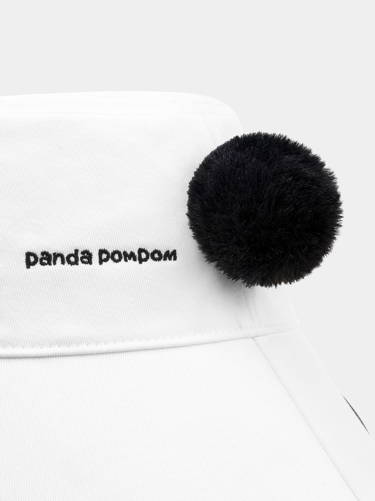 "panda pompom" Goggle Bucket Hat