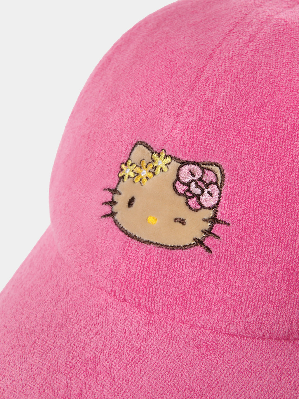 "Hello Kitty" Terry Baseball Cap – Hot Pink