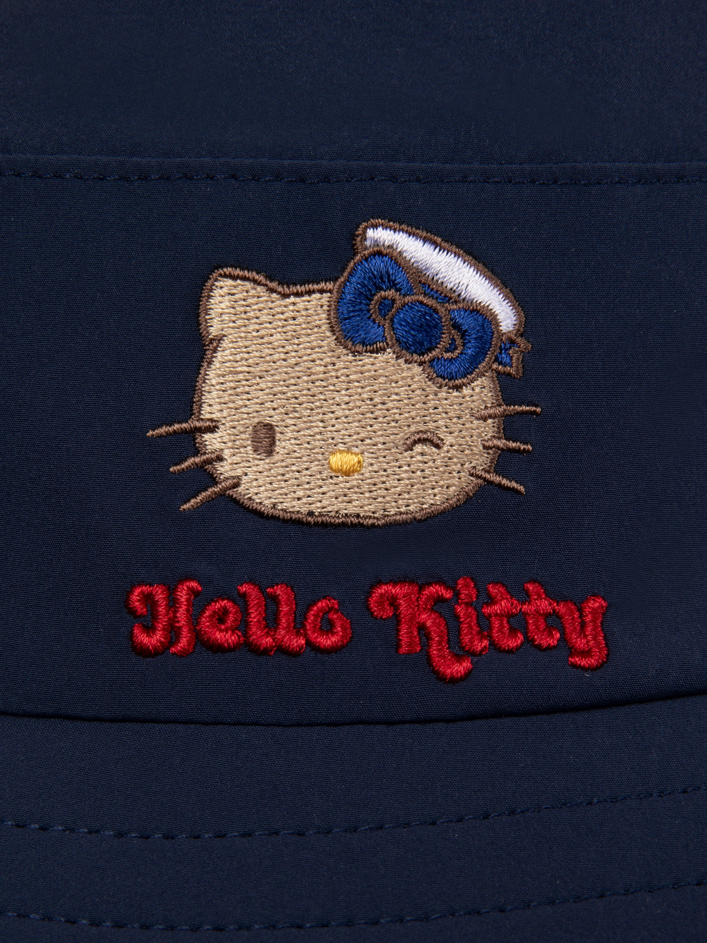 "Hello Kitty" Nautical Sun Hat – Navy Blue