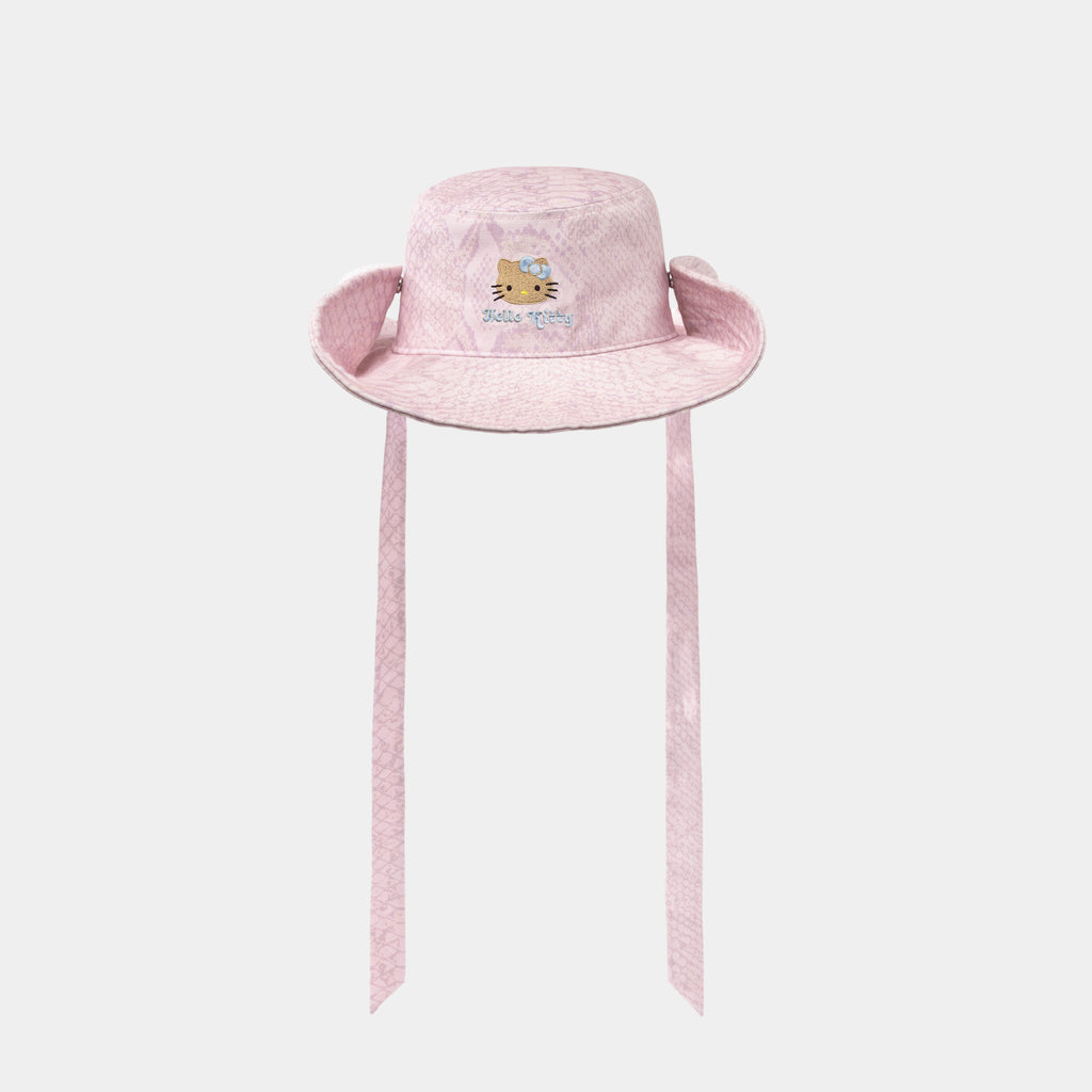 "Hello Kitty" Cowboy Cap – Pink Snake Print