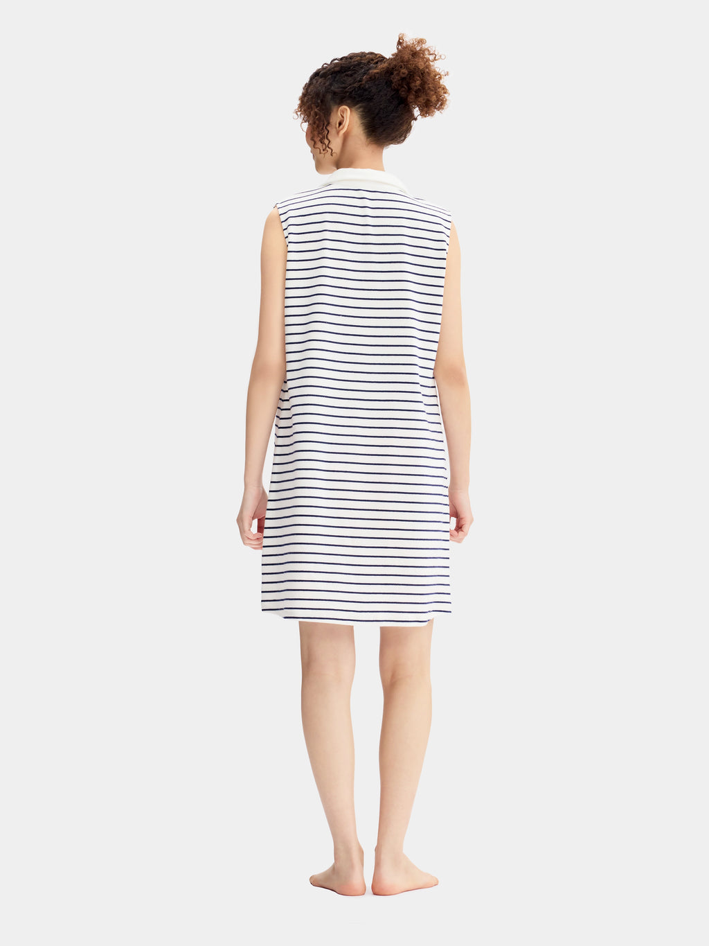 "Hello Kitty" Stretch Cotton Breton Stripe Jersey Tank Dress