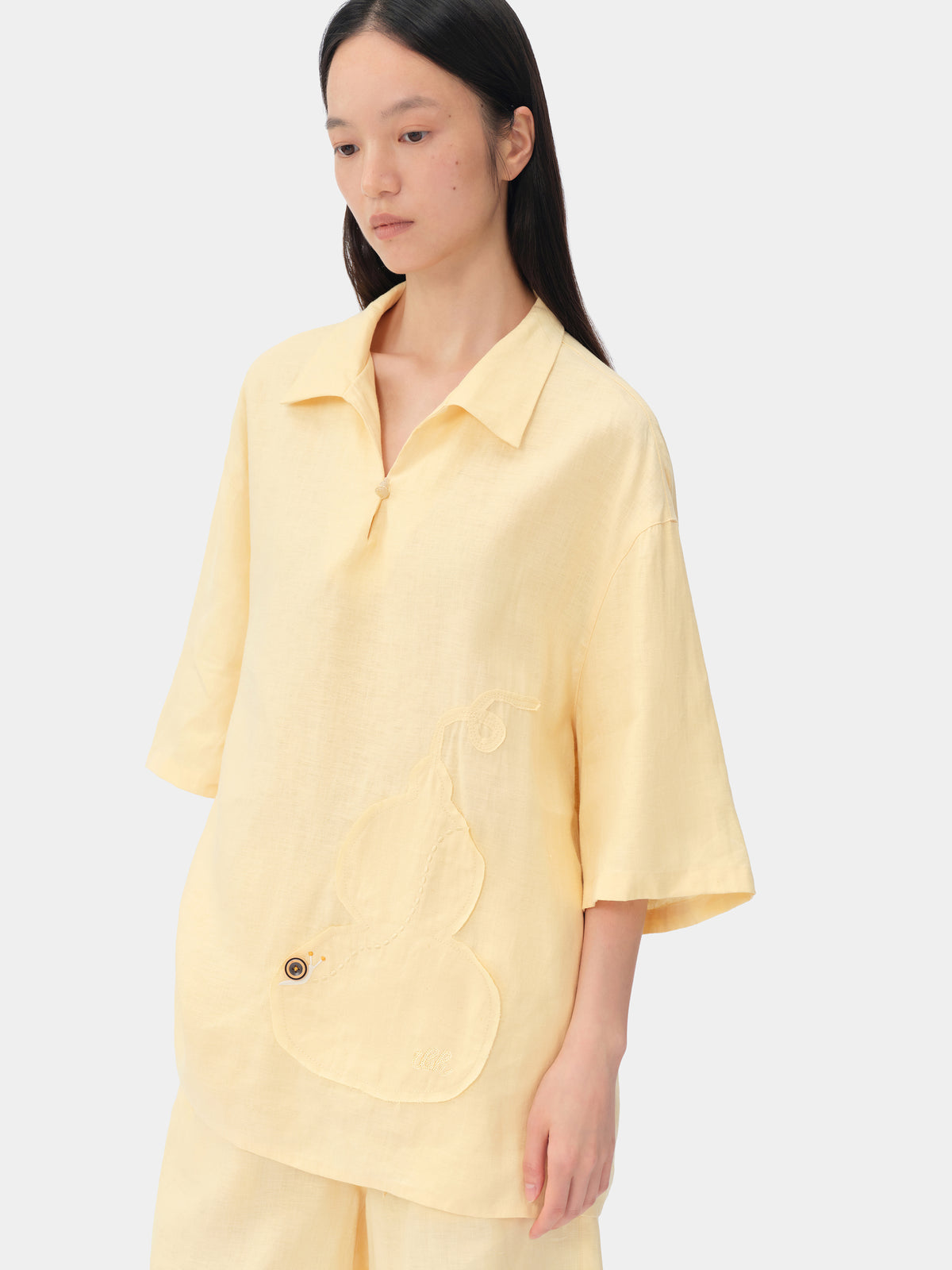 tbh Wōdrobe Hemp Loungewear Set Short Sleeve – Húlu Yellow