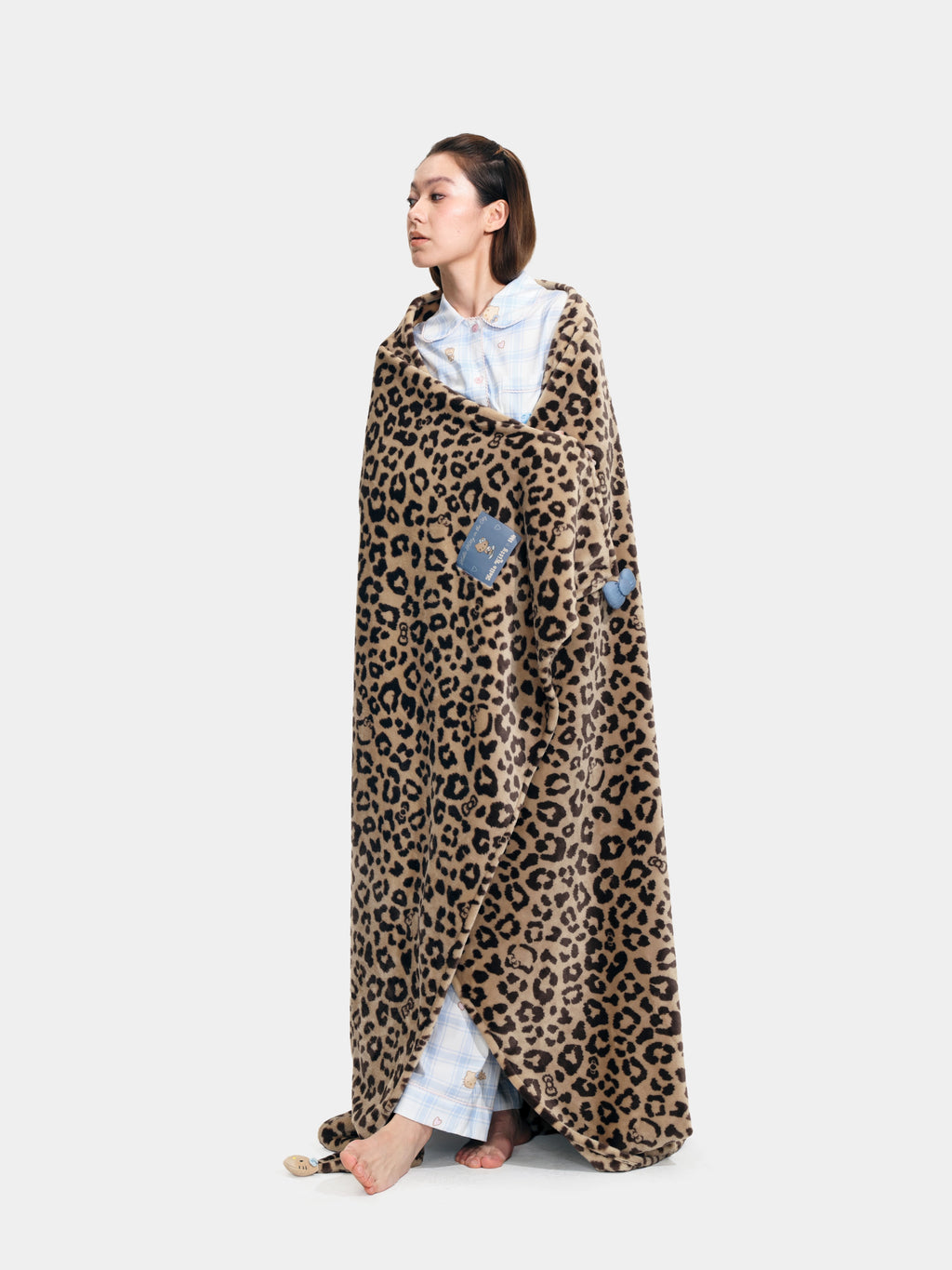 "Hello Kitty" Flannel Cozy Scented Blanket – Leopard