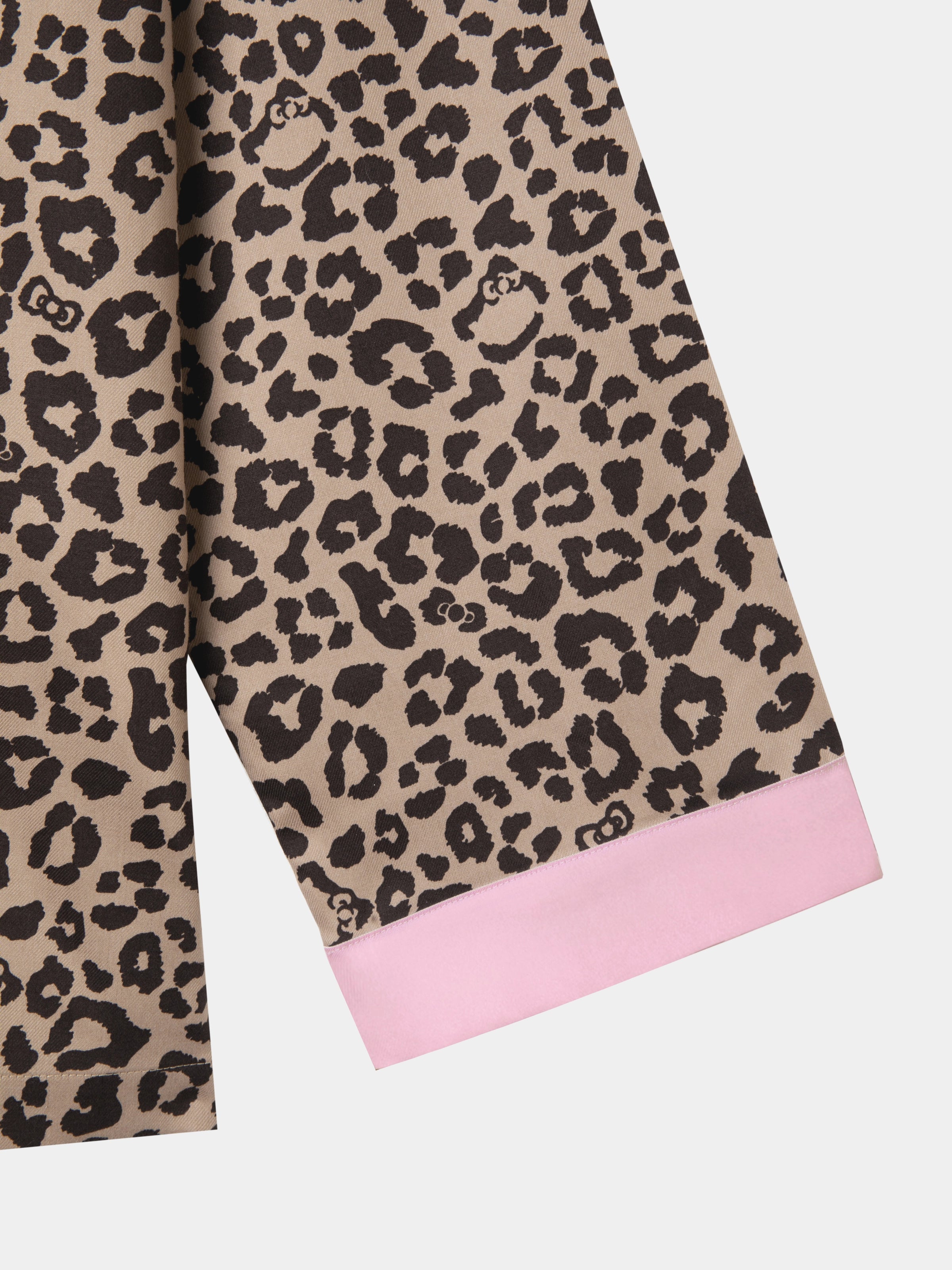 "Hello Kitty" Tencel Cotton Blend Loungewear Set – Leopard