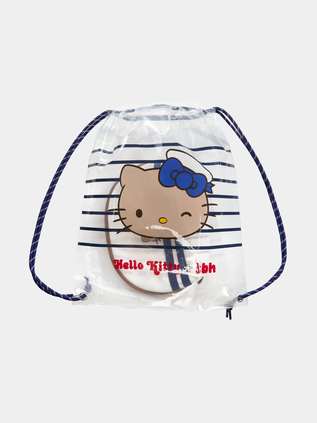 "Hello Kitty" Canvas Cosmetic Bag – Shell-Shaped – Medium