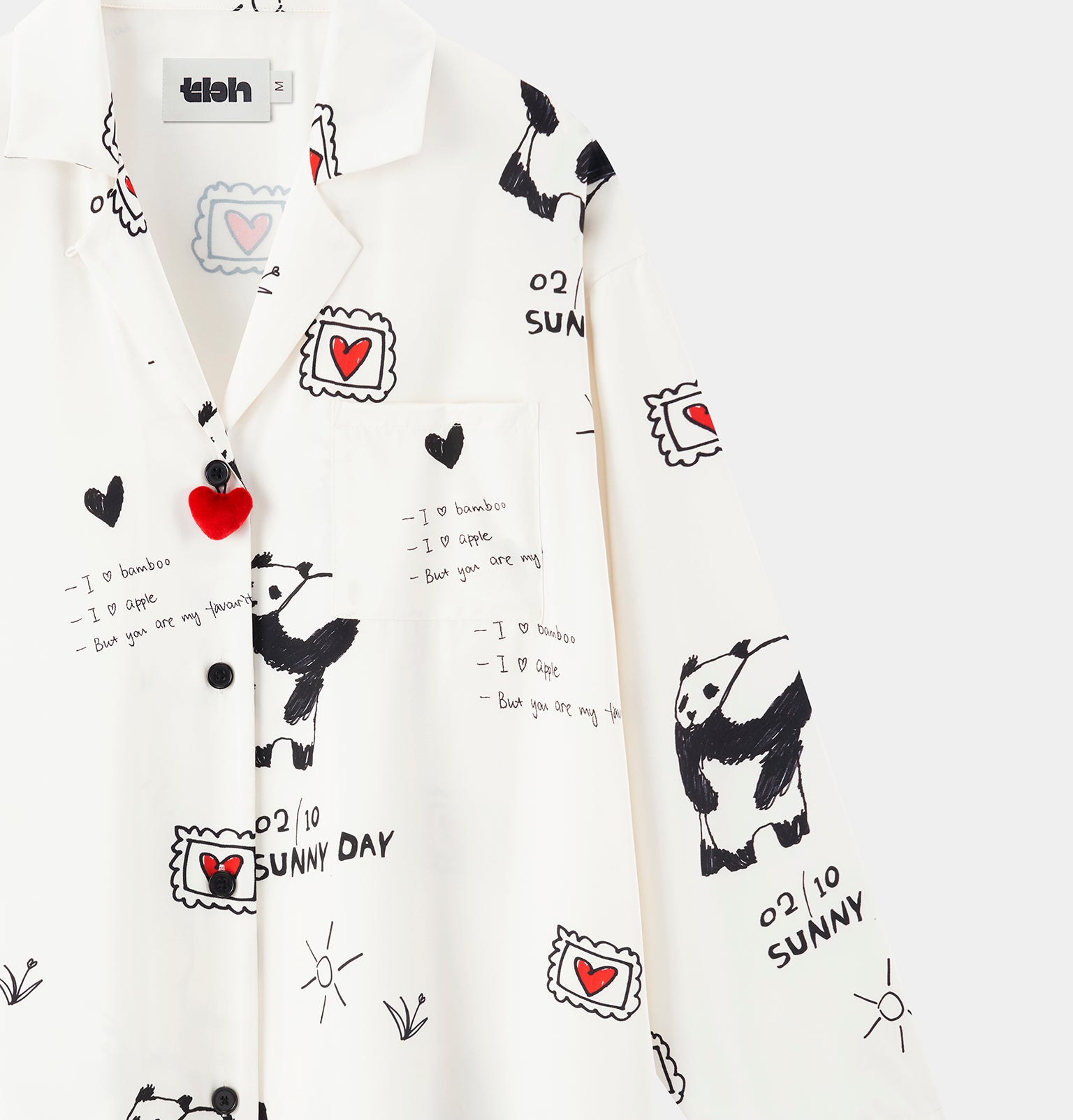"Panda PomPom" Satin Loungewear Set – Flipped