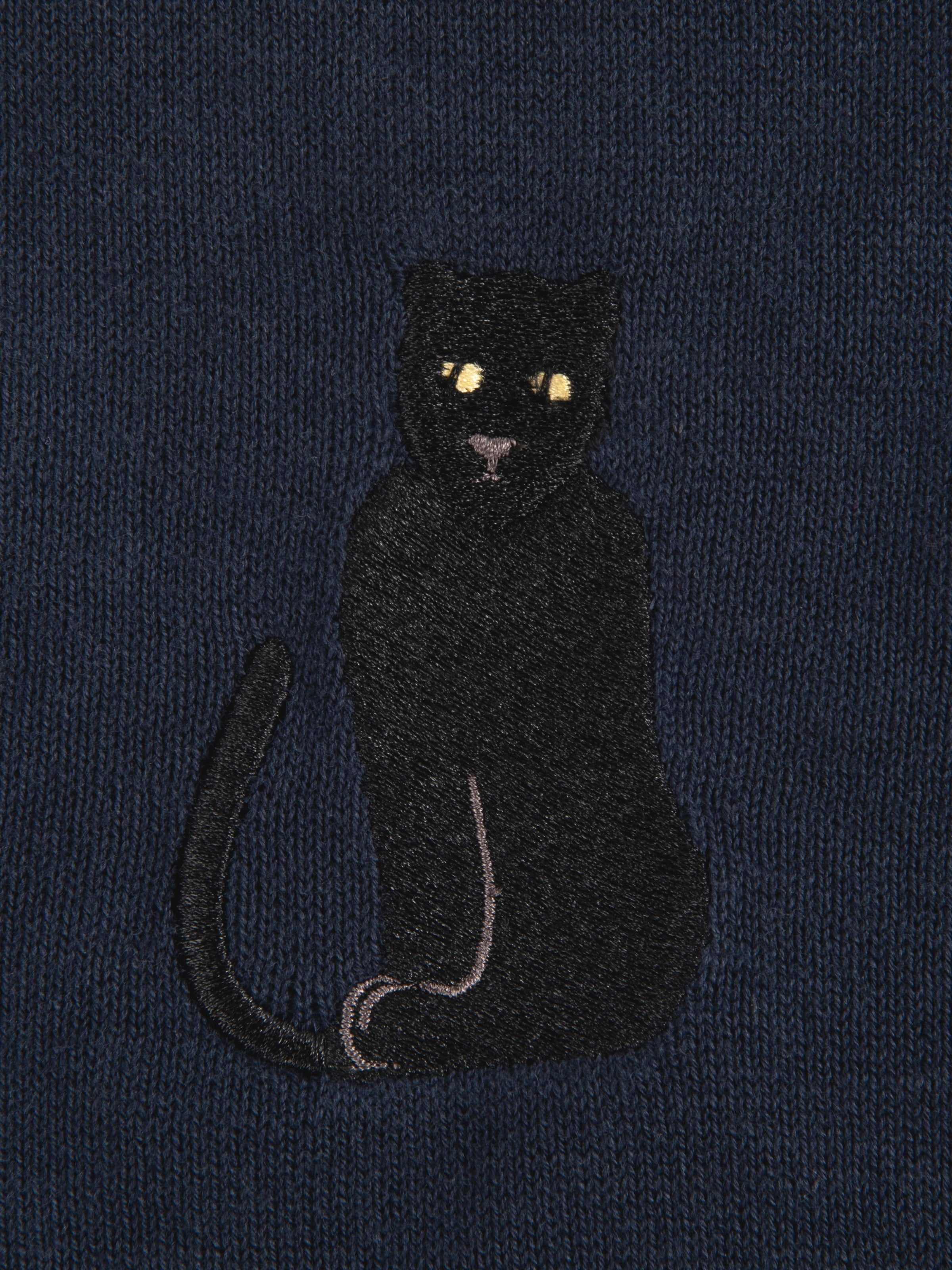 "Urban Jungle" Havey Knit Pullover Robe Night Blue