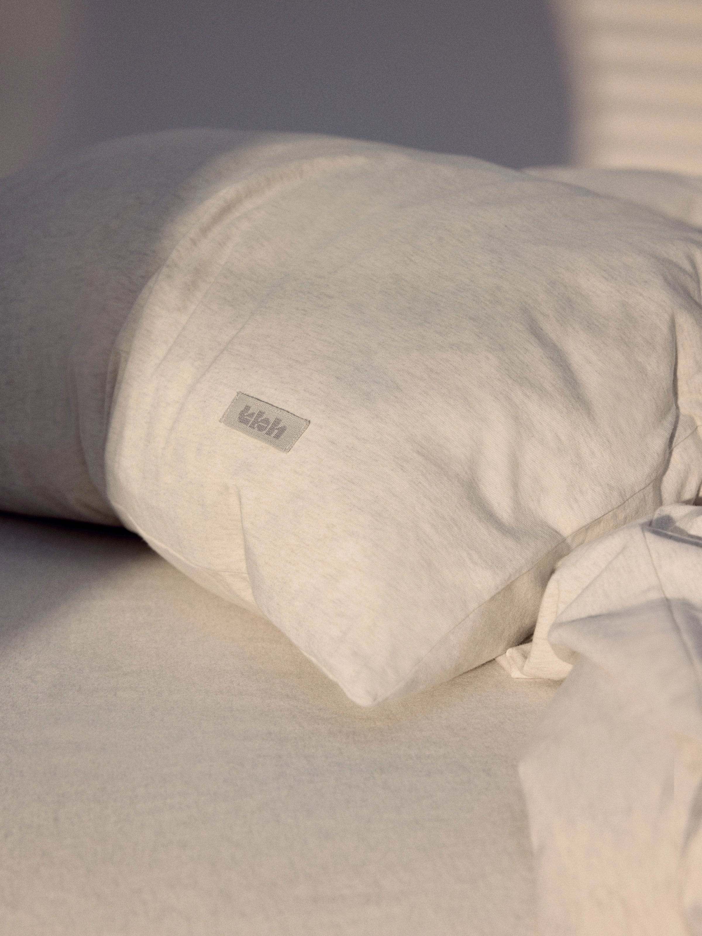 Cotton Heavyweight Jersey Bedding Set Gray 10%