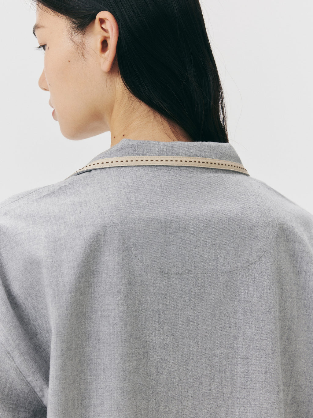 "Frame" Australian Wool-Cotton Loungewear Set – Heather Grey
