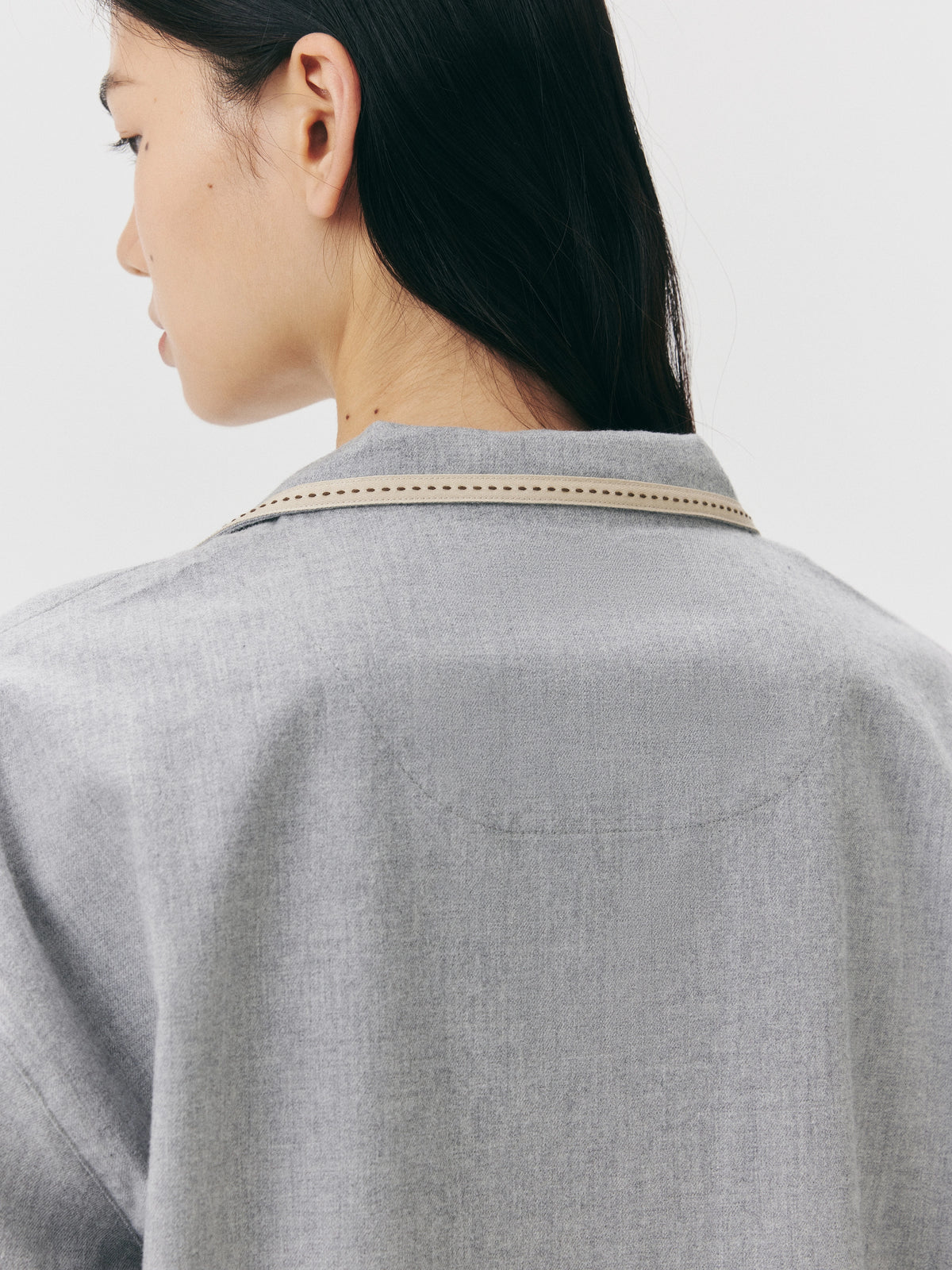 "Frame" Australian Wool-Cotton Loungewear Set – Heather Grey