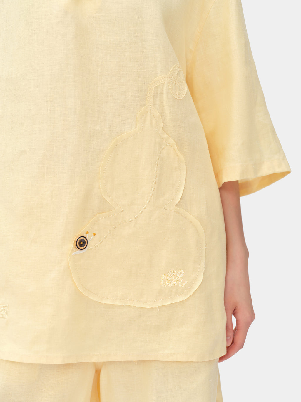 tbh Wōdrobe Hemp Loungewear Set Short Sleeve – Húlu Yellow