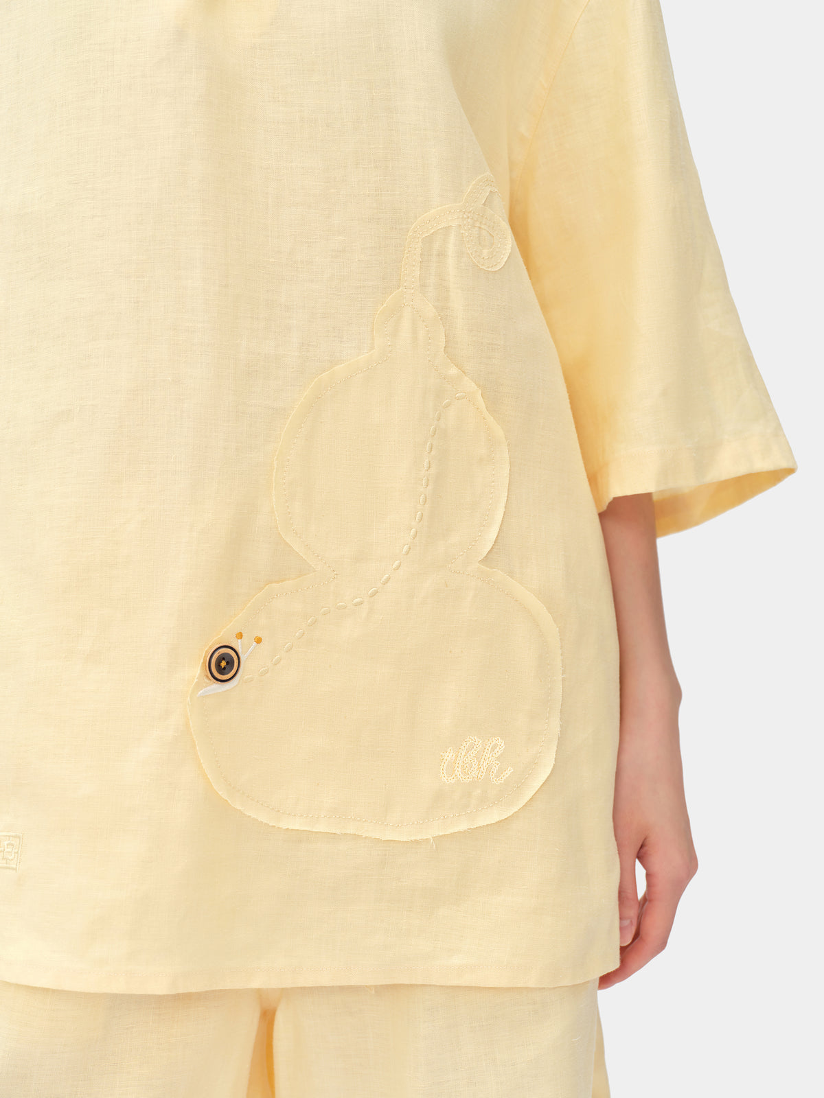 tbh Wōdrobe Hemp Loungewear Set Short Sleeve – Húlu Yellow