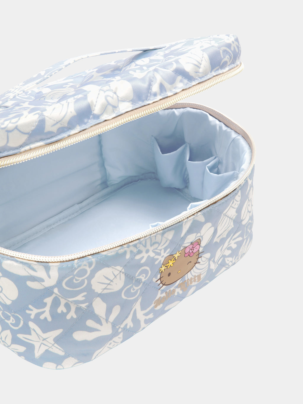 "Hello Kitty" Cosmetic Bag – Breezy Blue – Medium