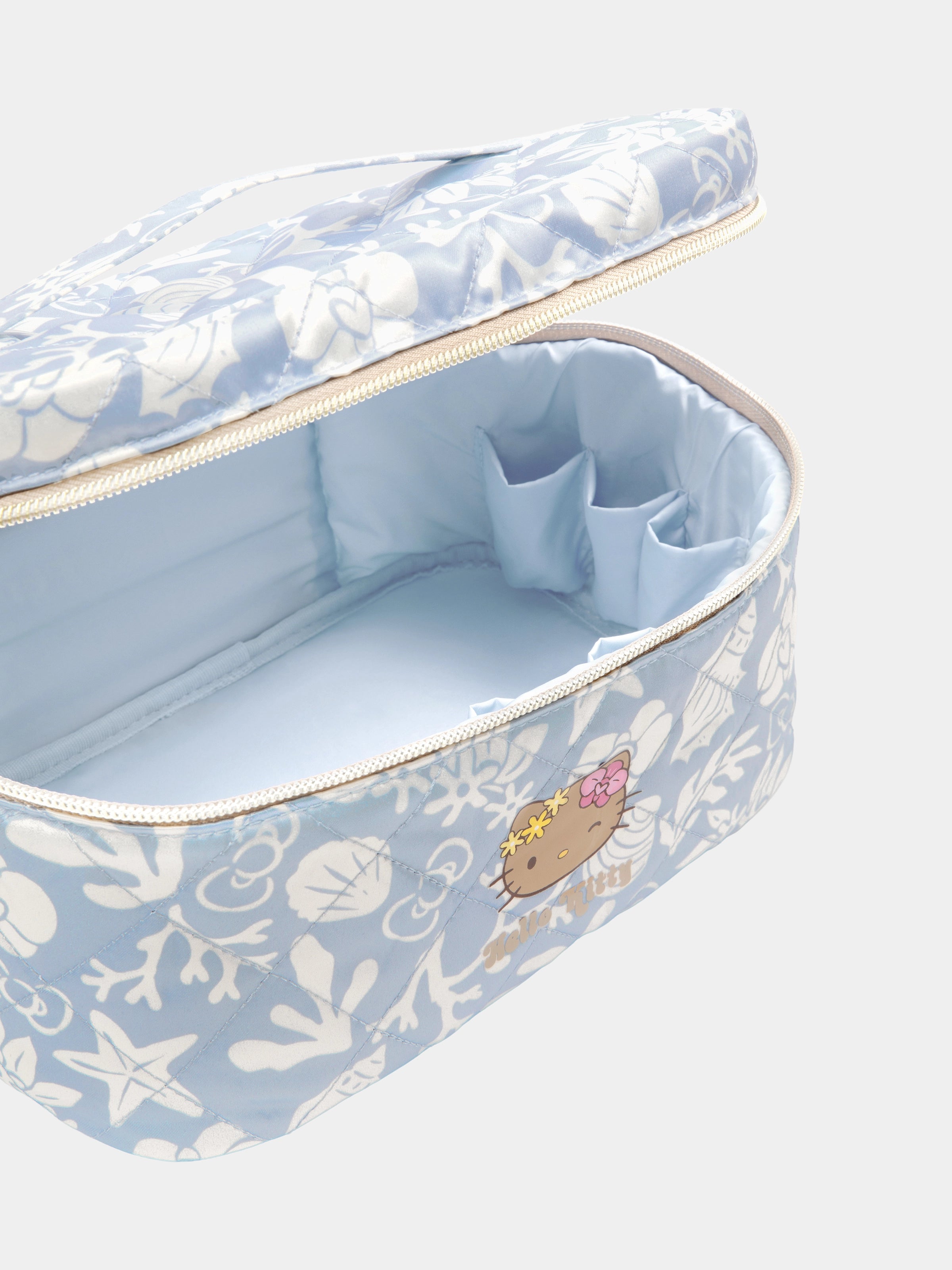 "Hello Kitty" Cosmetic Bag – Breezy Blue – Medium