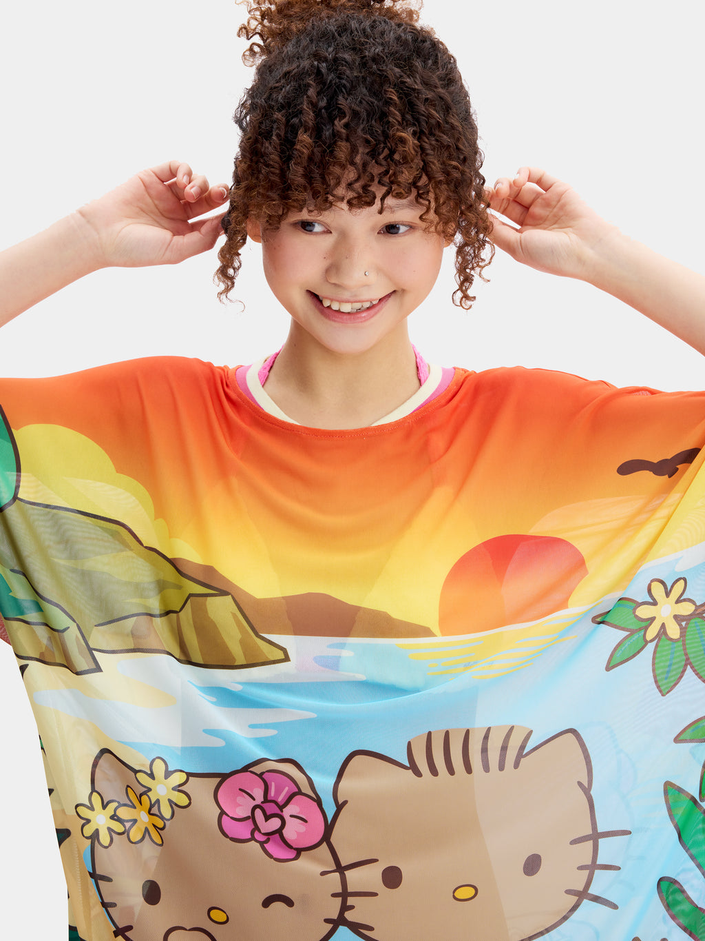 "Hello Kitty & Dear Daniel" Mesh T-Shirt – Watching Sunsets Together