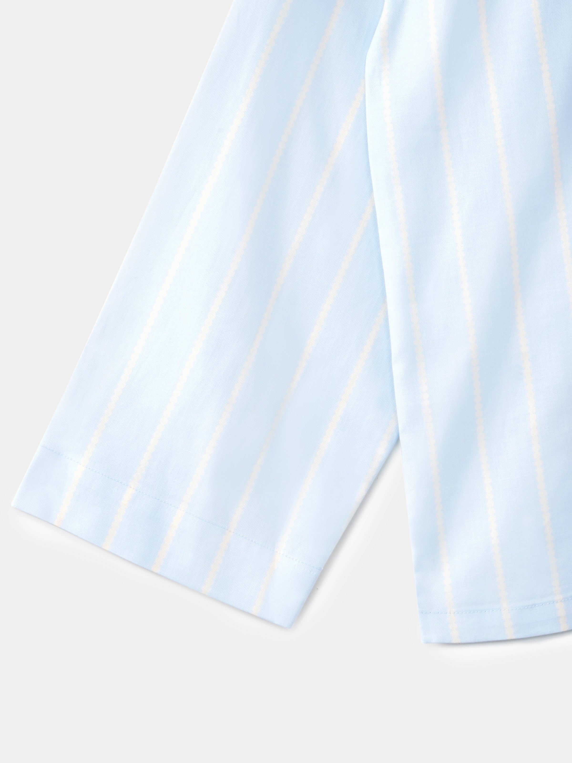 “Urban Jungle” Tencel Cotton Blend Loungewear Set Water Blue