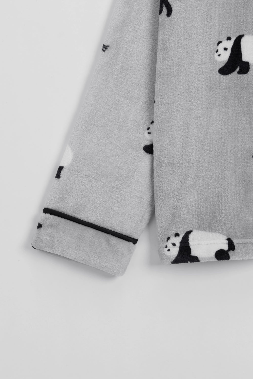 "Panda PomPom" Flannel Loungewear Set – Bestie