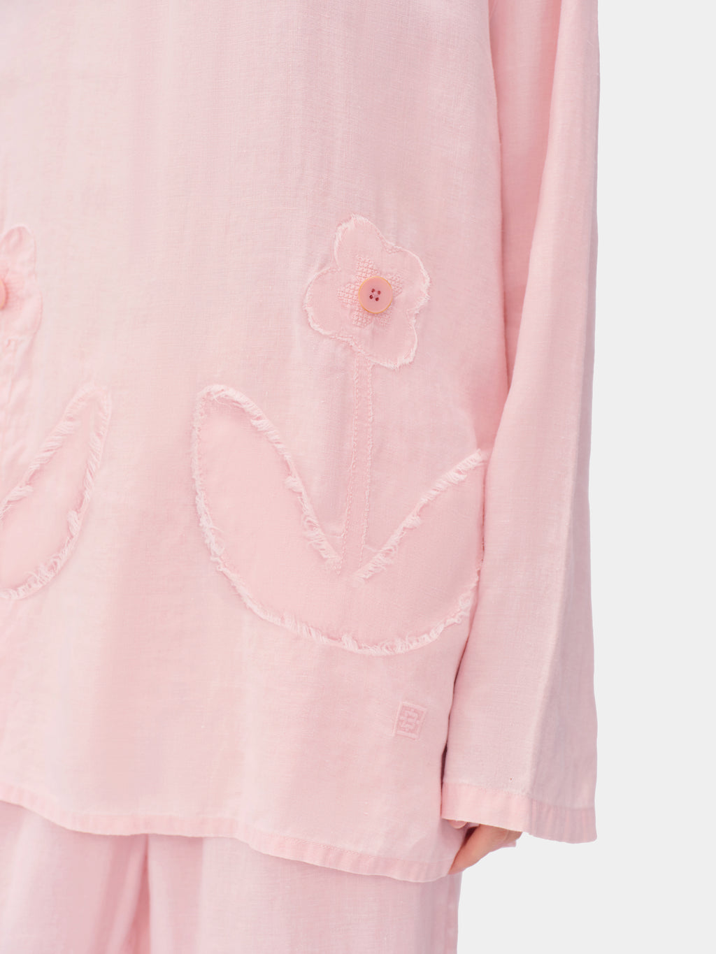 tbh Wōdrobe Natural-Dyed Hemp Loungewear Set Long Sleeve – Madder Rose