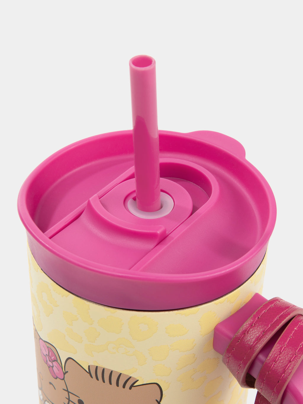 "Hello Kitty & Dear Daniel" Giant Stainless Steel Travel Tumbler (With Mini Frame Purse) – Sunbeam Leopard – 900ml