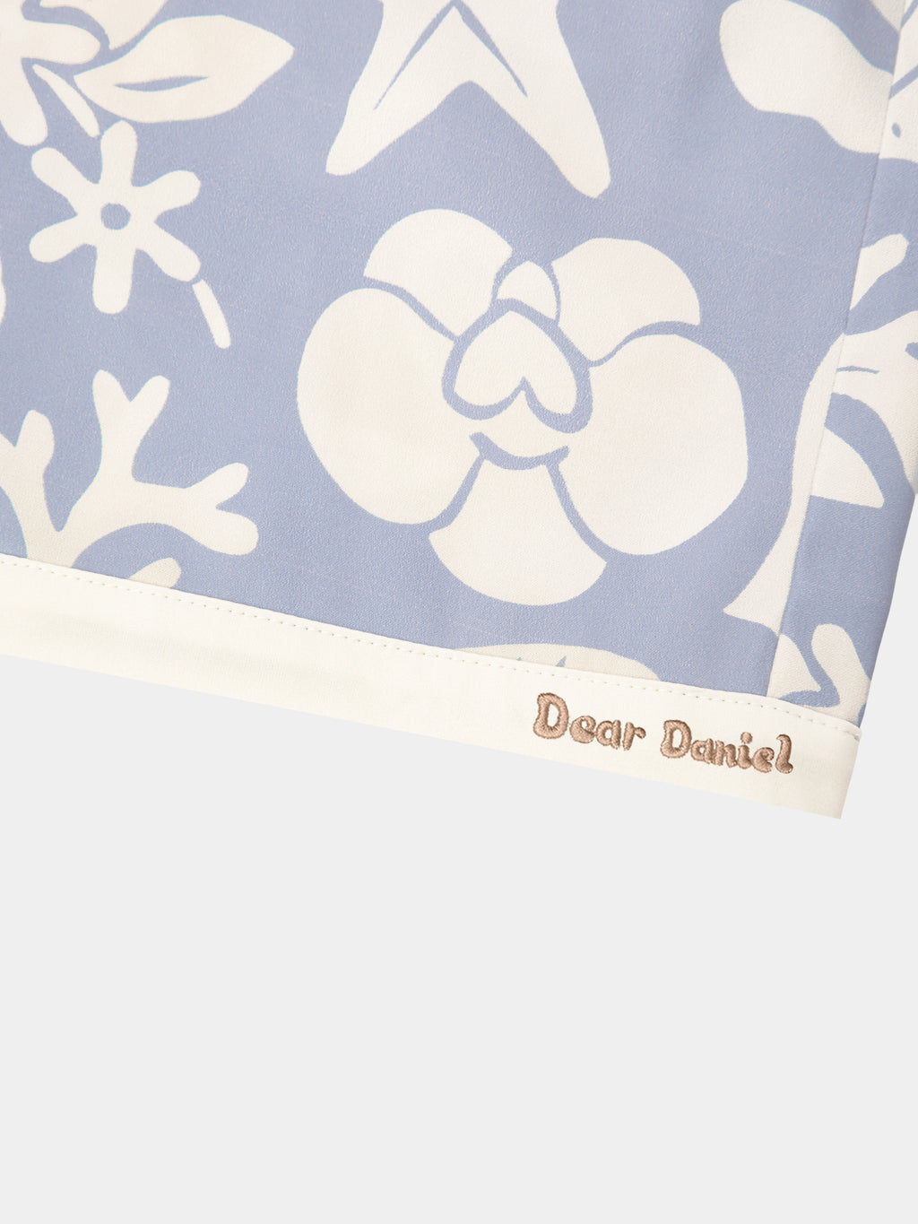 "Dear Daniel" Satin Loungewear Set Short Sleeve & Shorts – Breezy Blue
