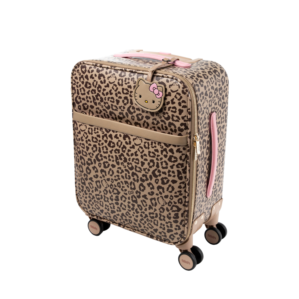 "Hello Kitty" 18-Inch Faux Leather Carry-On Suitcase (With Dust Cover)