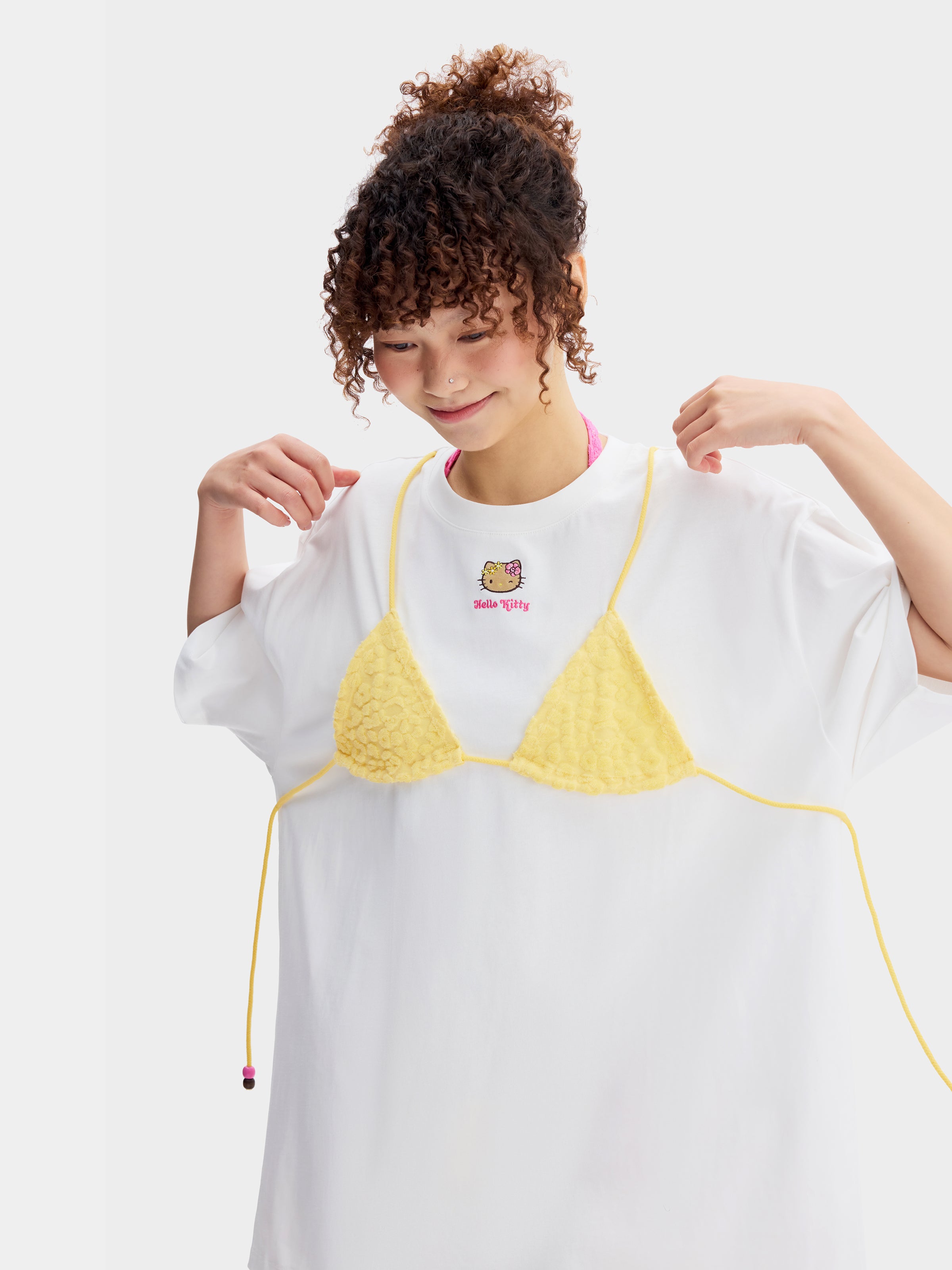 "Hello Kitty" Bikini Print T-Shirt – Sunbeam Leopard