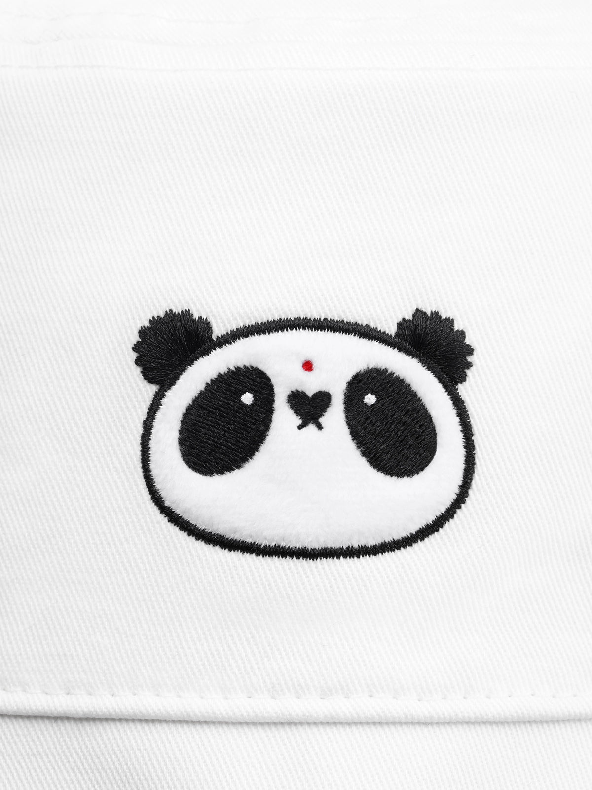 "panda pompom" Goggle Bucket Hat