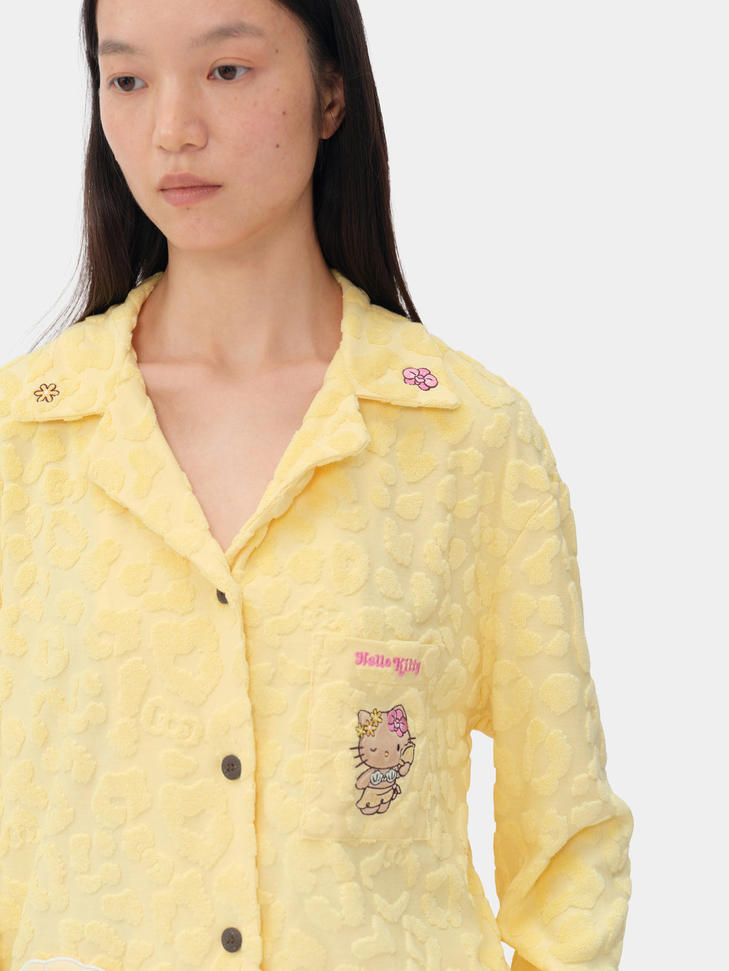 "Hello Kitty" Terry Loungewear Set Long Sleeve – Sunbeam Leopard