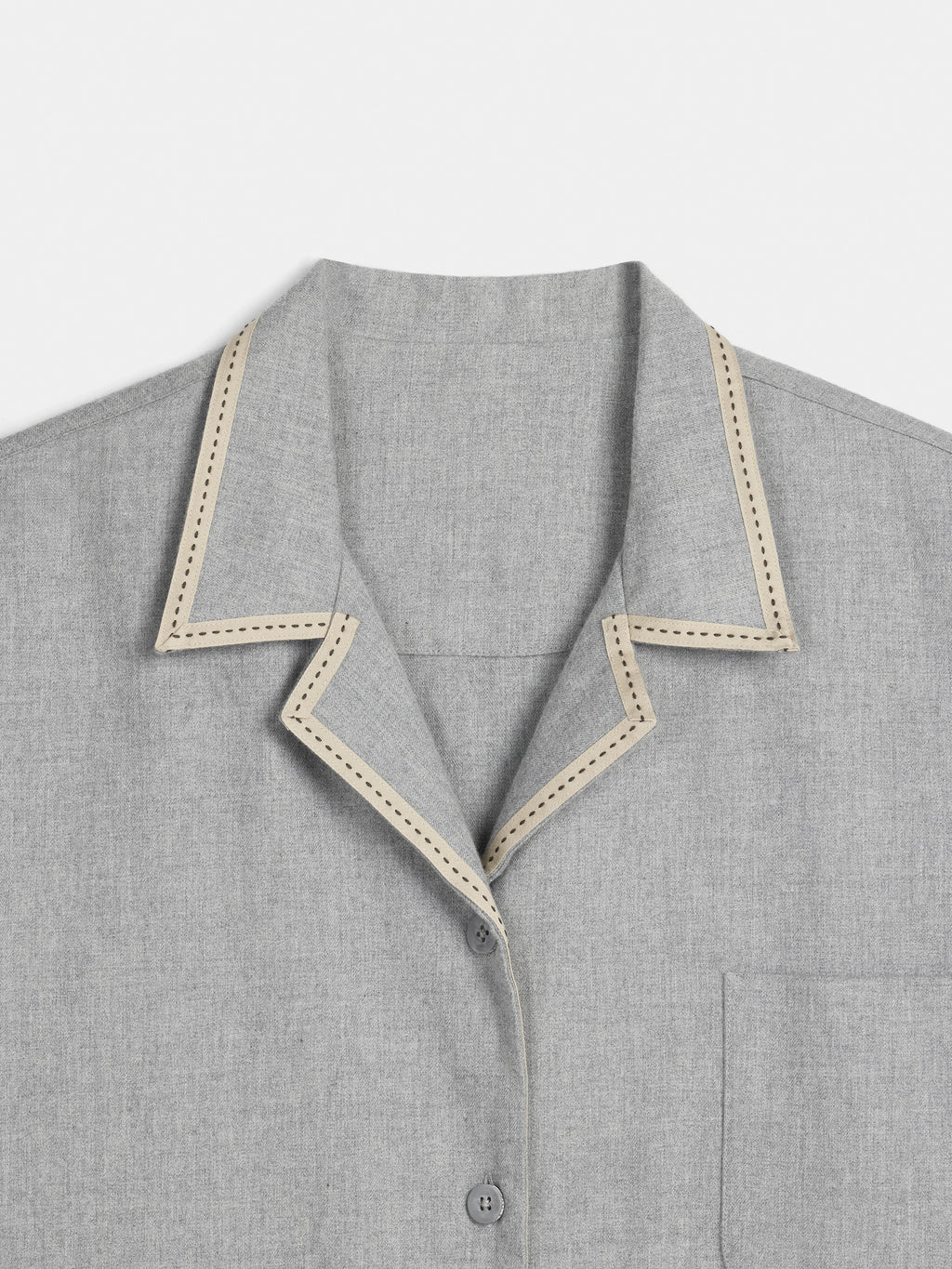 "Frame" Australian Wool-Cotton Loungewear Set – Heather Grey
