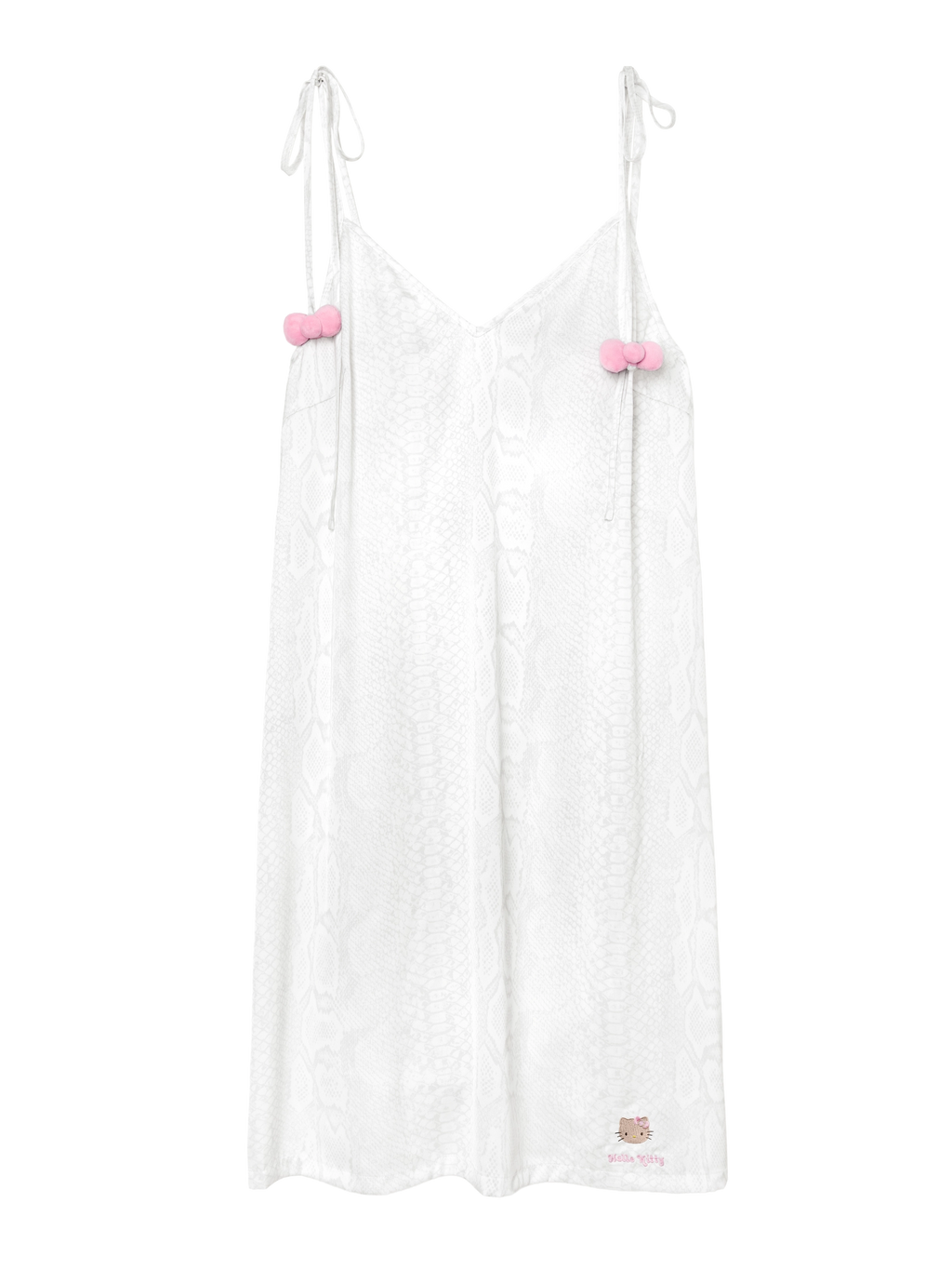 "Hello Kitty" Satin Slip Nightgown – Snake Print