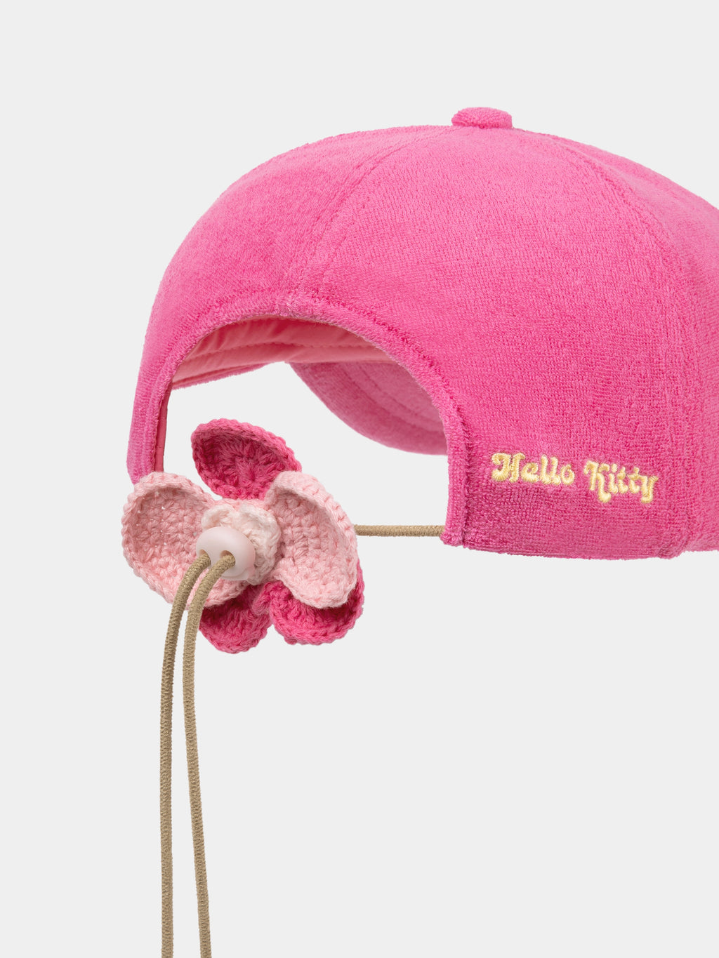 "Hello Kitty" Terry Baseball Cap – Hot Pink