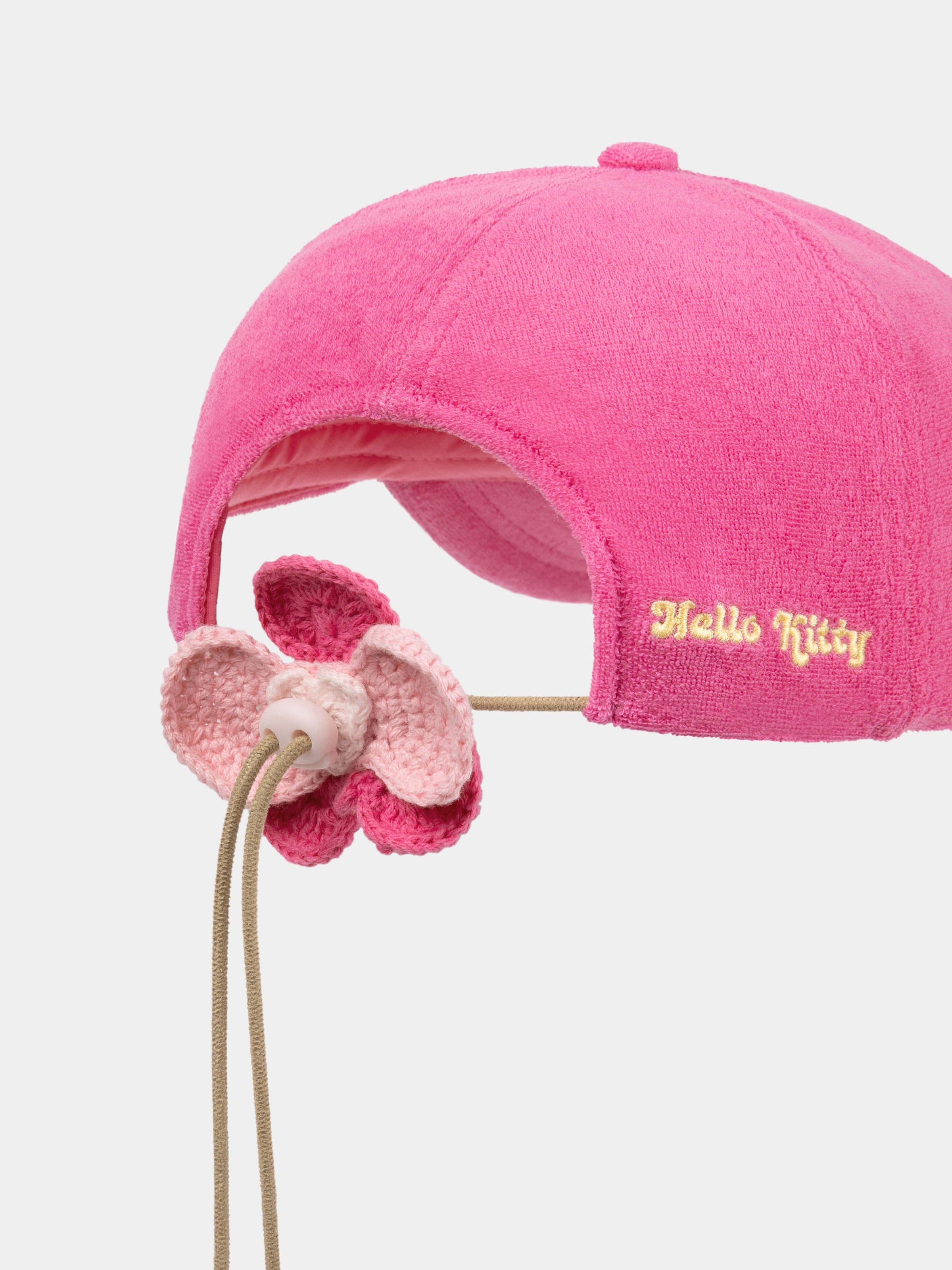 "Hello Kitty" Terry Baseball Cap – Hot Pink