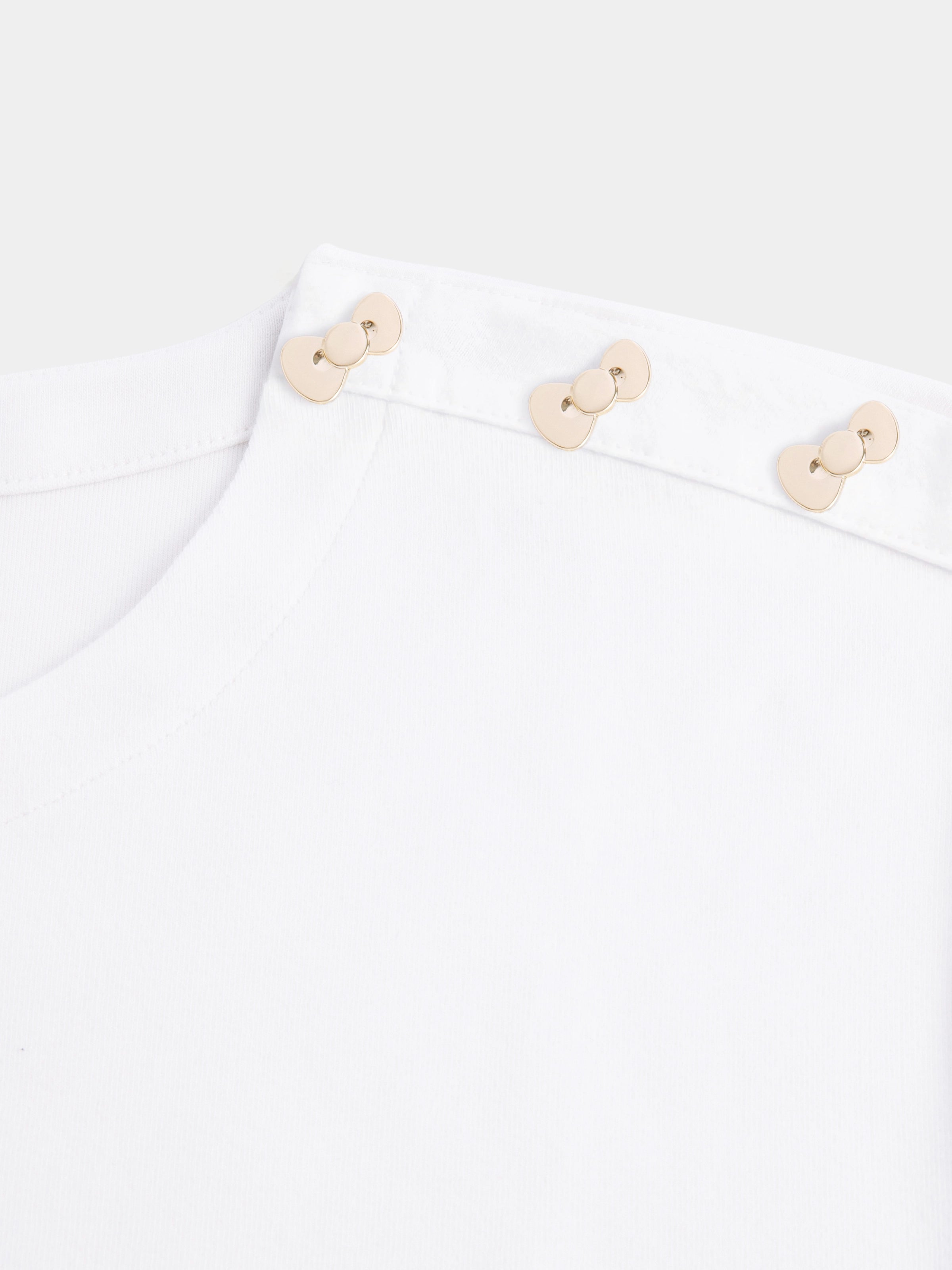 "Hello Kitty" Stretch Cotton Jersey Breton Stripe Loungewear Set Boat Neck Short Sleeve