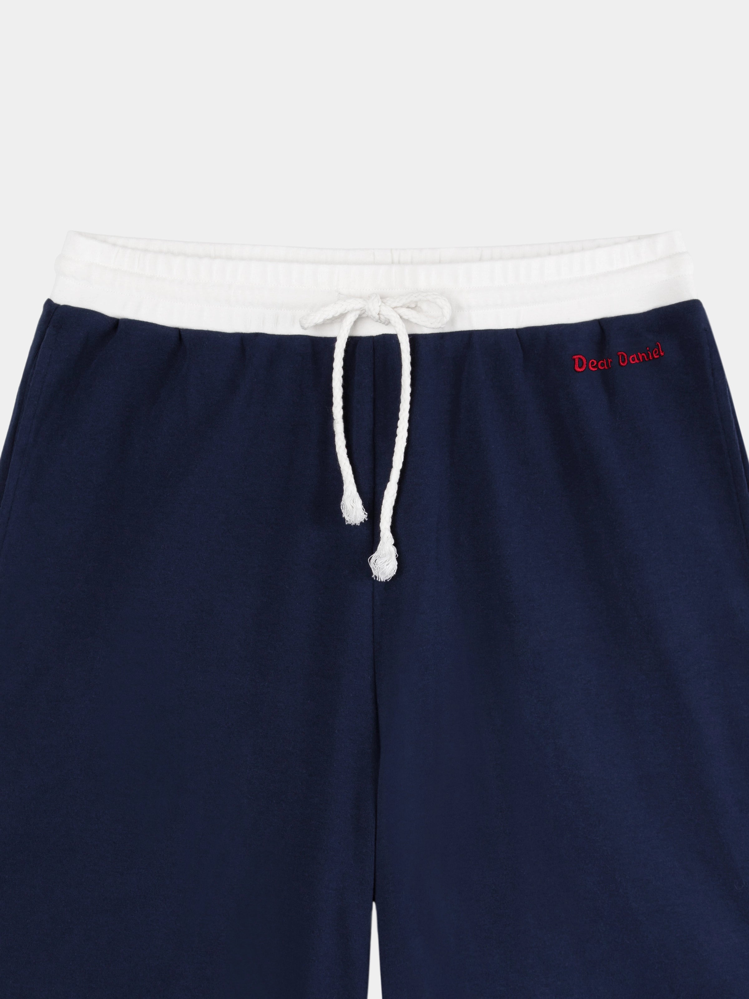 "Dear Daniel" Stretch Cotton Jersey Breton Stripe Loungewear Set Short Sleeve